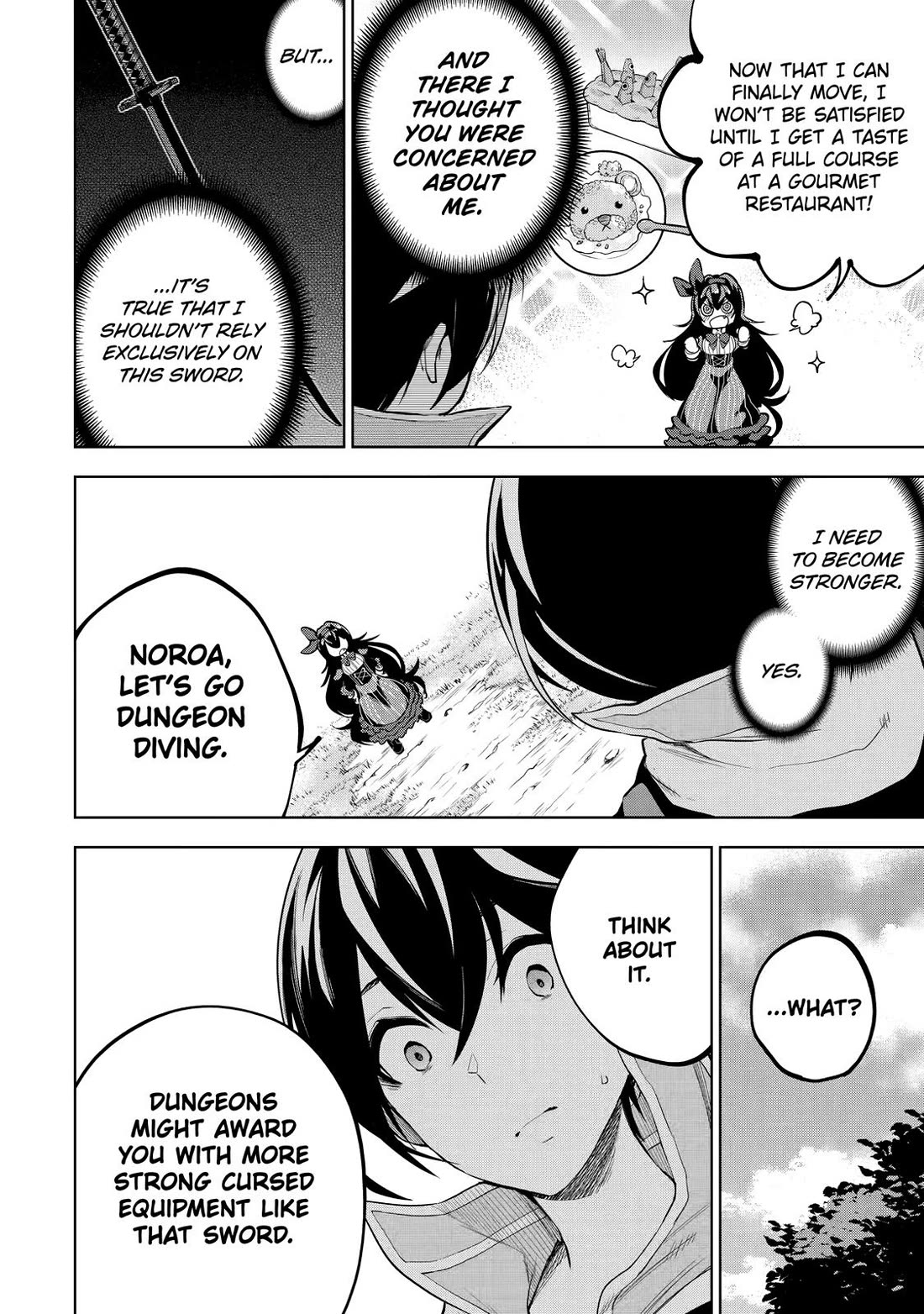 The Strongest Swordsman Has Zero Equipment Slots, but He Can Equip up to 9999 Items if It’s (Cute) Cursed Equipment Chapter 2 page 15 - Chapter 2