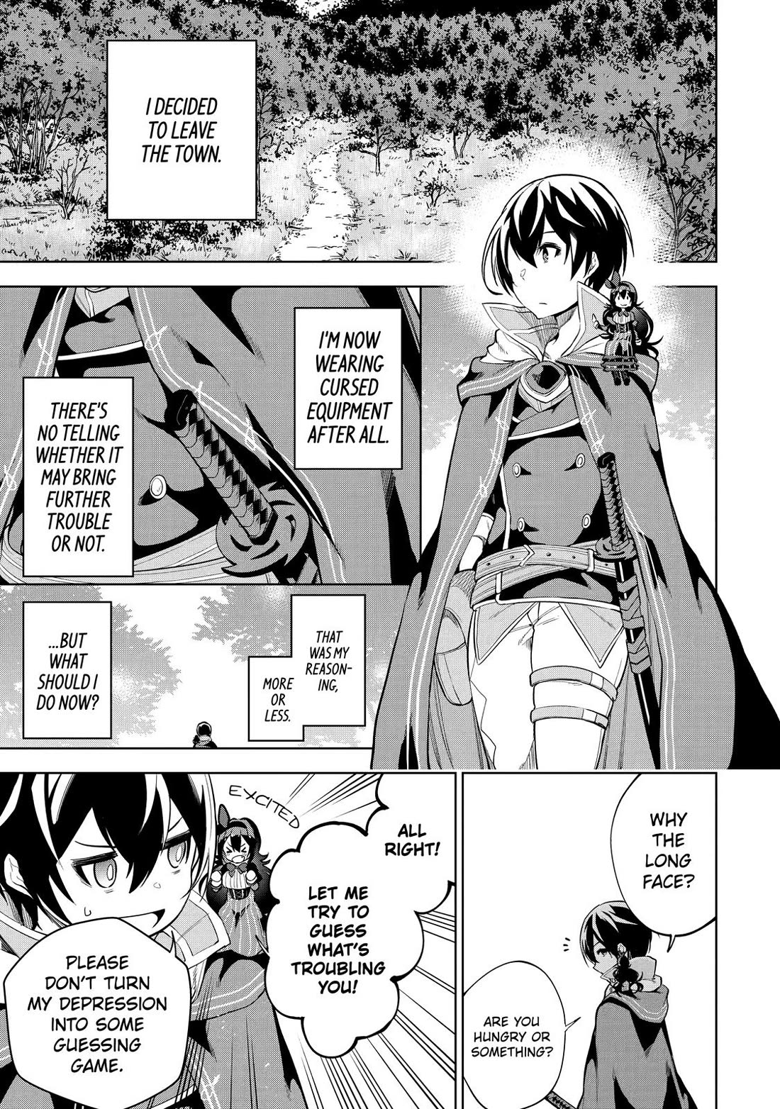 The Strongest Swordsman Has Zero Equipment Slots, but He Can Equip up to 9999 Items if It’s (Cute) Cursed Equipment Chapter 2 page 3 - Chapter 2