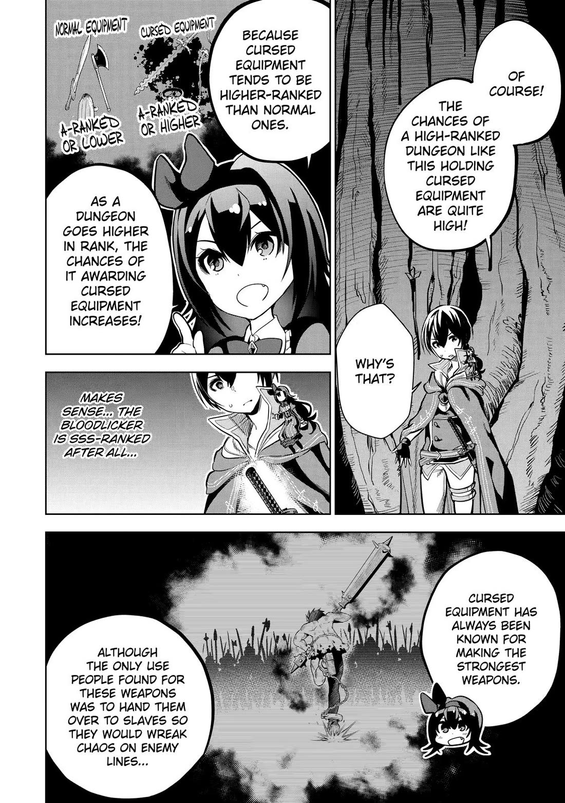 The Strongest Swordsman Has Zero Equipment Slots, but He Can Equip up to 9999 Items if It’s (Cute) Cursed Equipment Chapter 2 page 31 - Chapter 2
