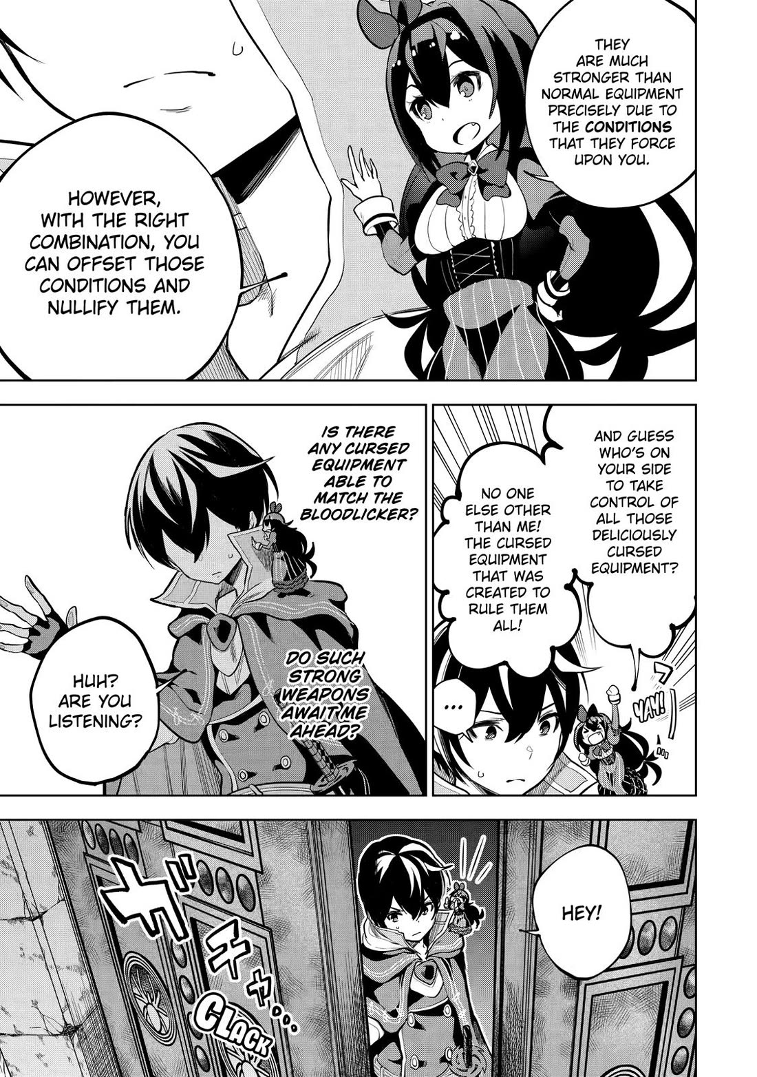 The Strongest Swordsman Has Zero Equipment Slots, but He Can Equip up to 9999 Items if It’s (Cute) Cursed Equipment Chapter 2 page 32 - Chapter 2