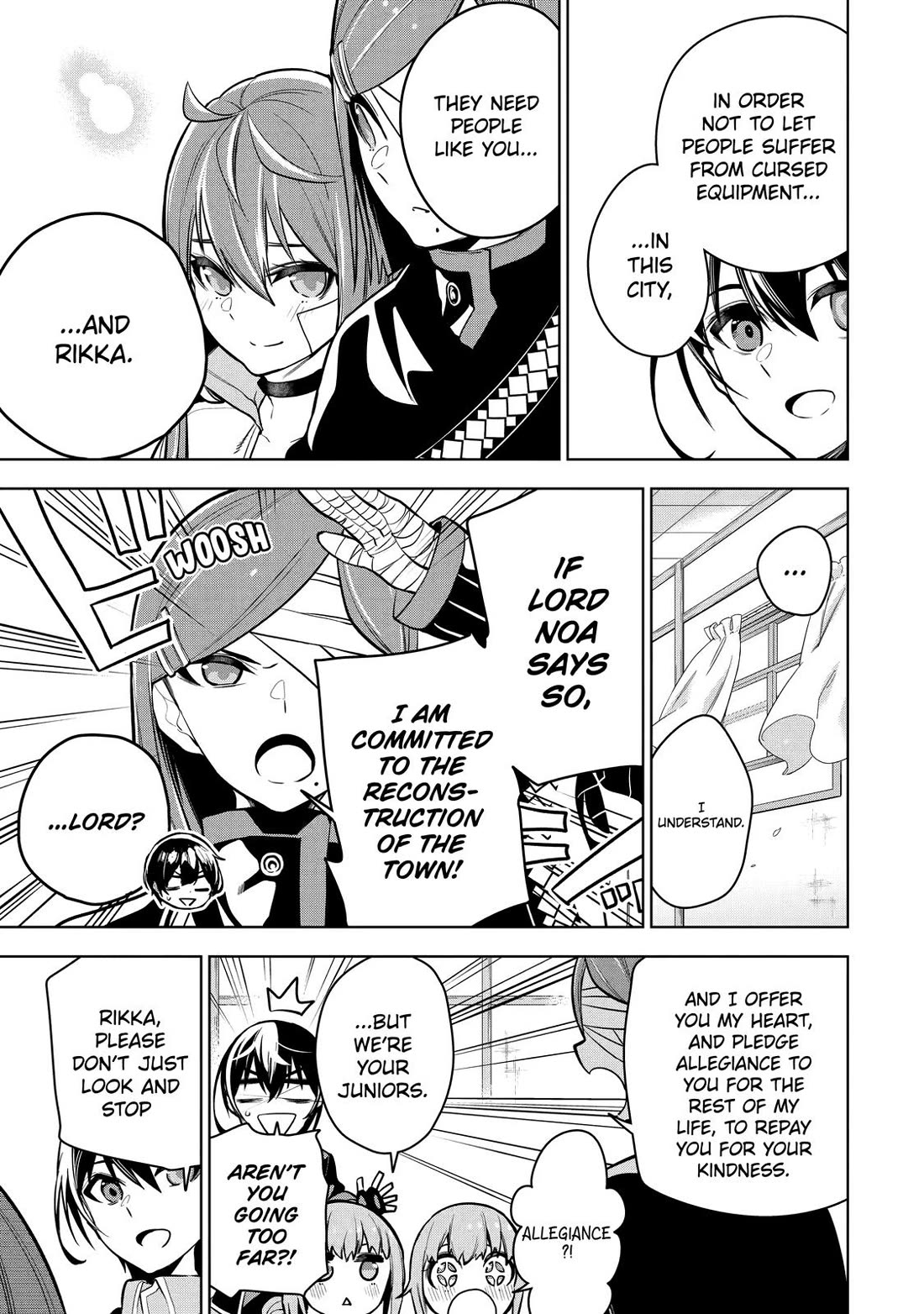 The Strongest Swordsman Has Zero Equipment Slots, but He Can Equip up to 9999 Items if It’s (Cute) Cursed Equipment Chapter 27 page 32 - Chapter 27