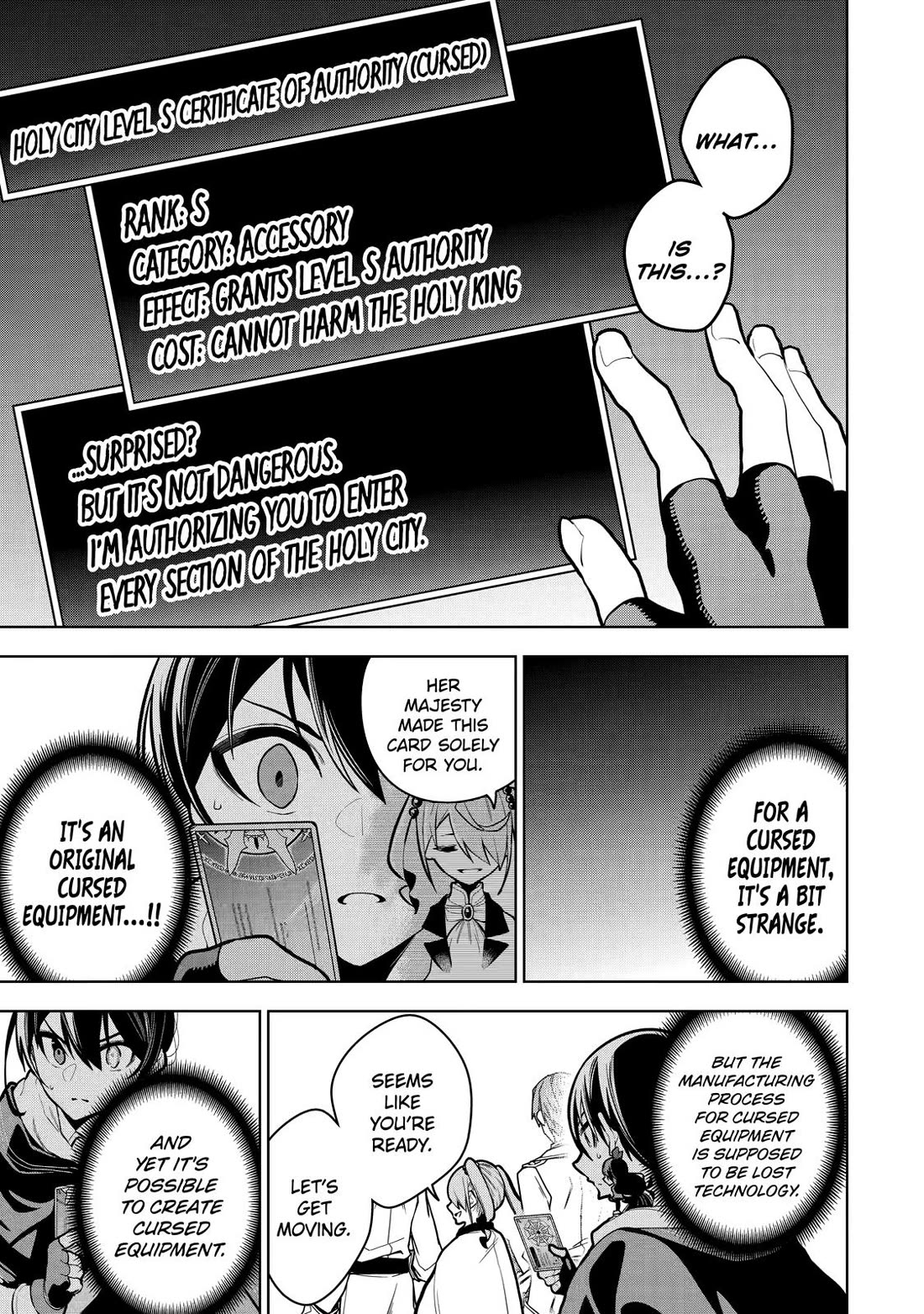 The Strongest Swordsman Has Zero Equipment Slots, but He Can Equip up to 9999 Items if It’s (Cute) Cursed Equipment Chapter 29 page 11 - Chapter 29