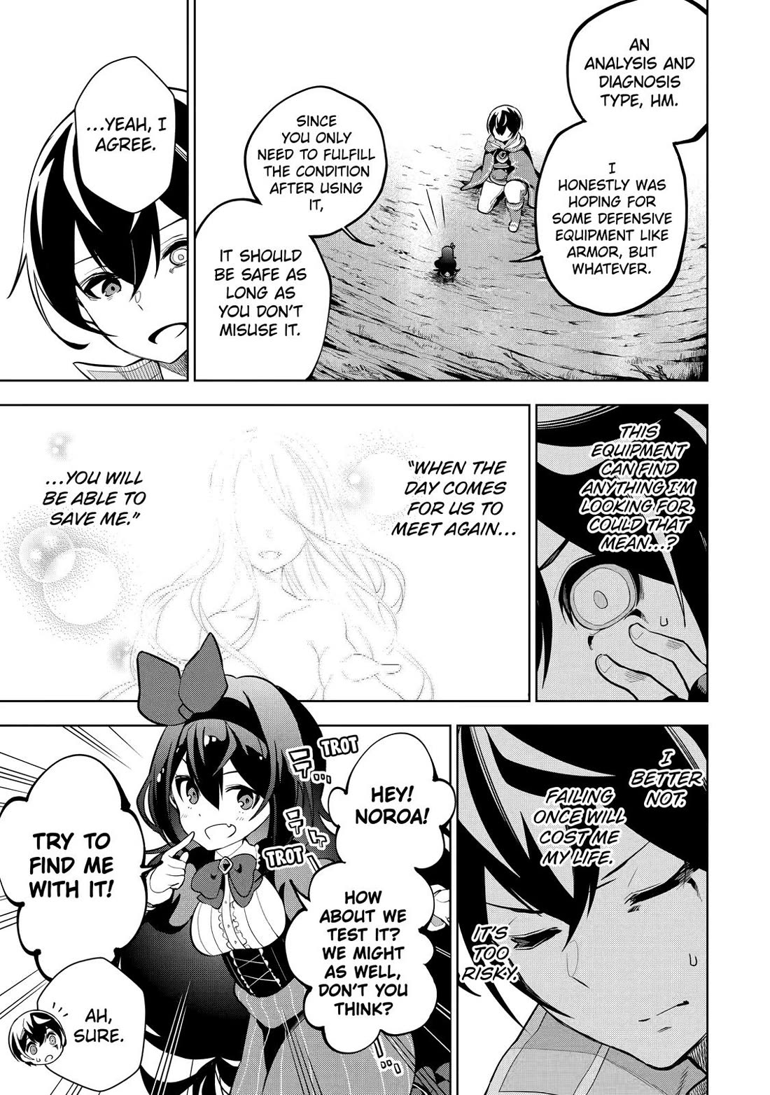 The Strongest Swordsman Has Zero Equipment Slots, but He Can Equip up to 9999 Items if It’s (Cute) Cursed Equipment Chapter 3 page 7 - Chapter 3