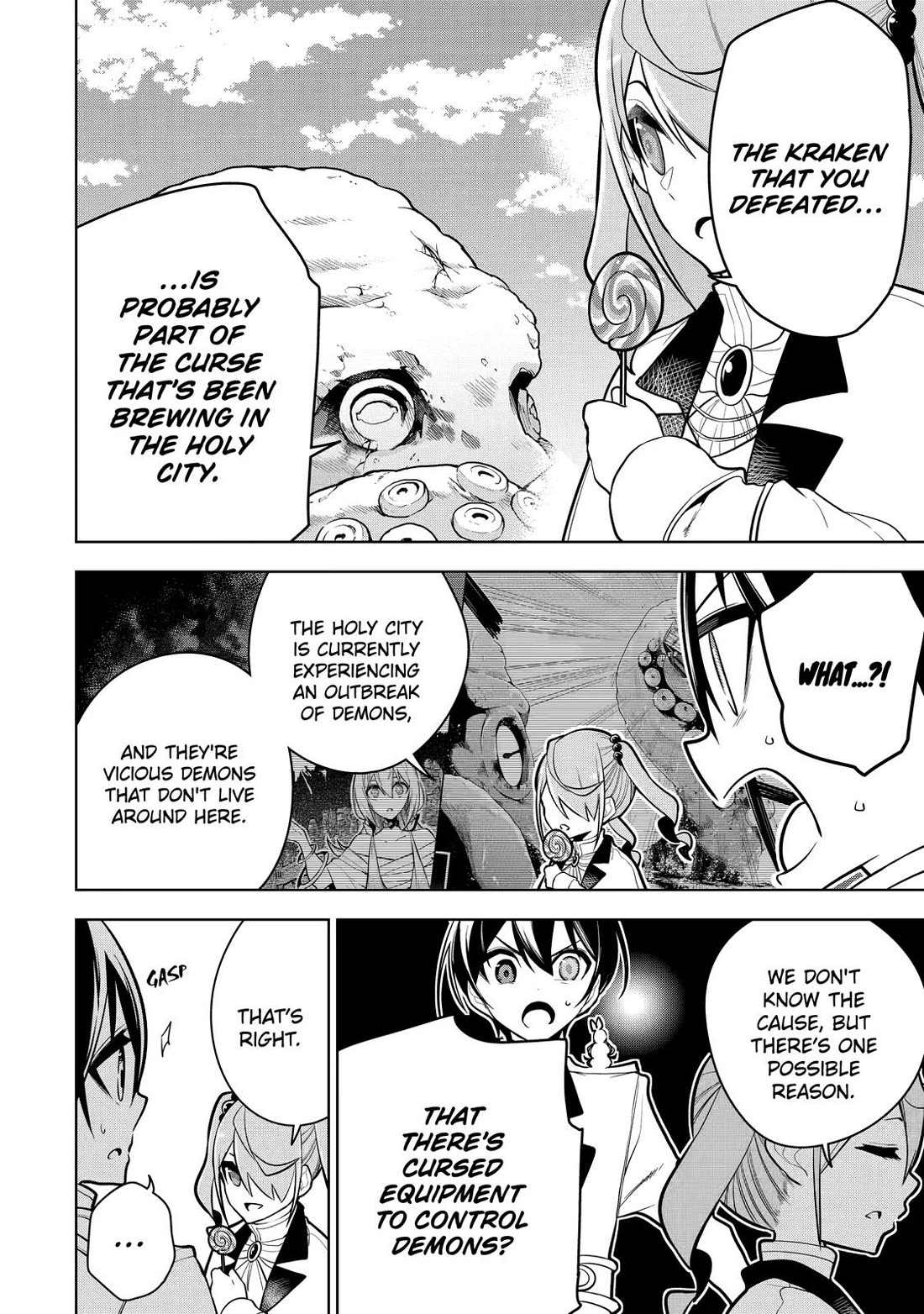 The Strongest Swordsman Has Zero Equipment Slots, but He Can Equip up to 9999 Items if It’s (Cute) Cursed Equipment Chapter 30 page 32 - Chapter 30