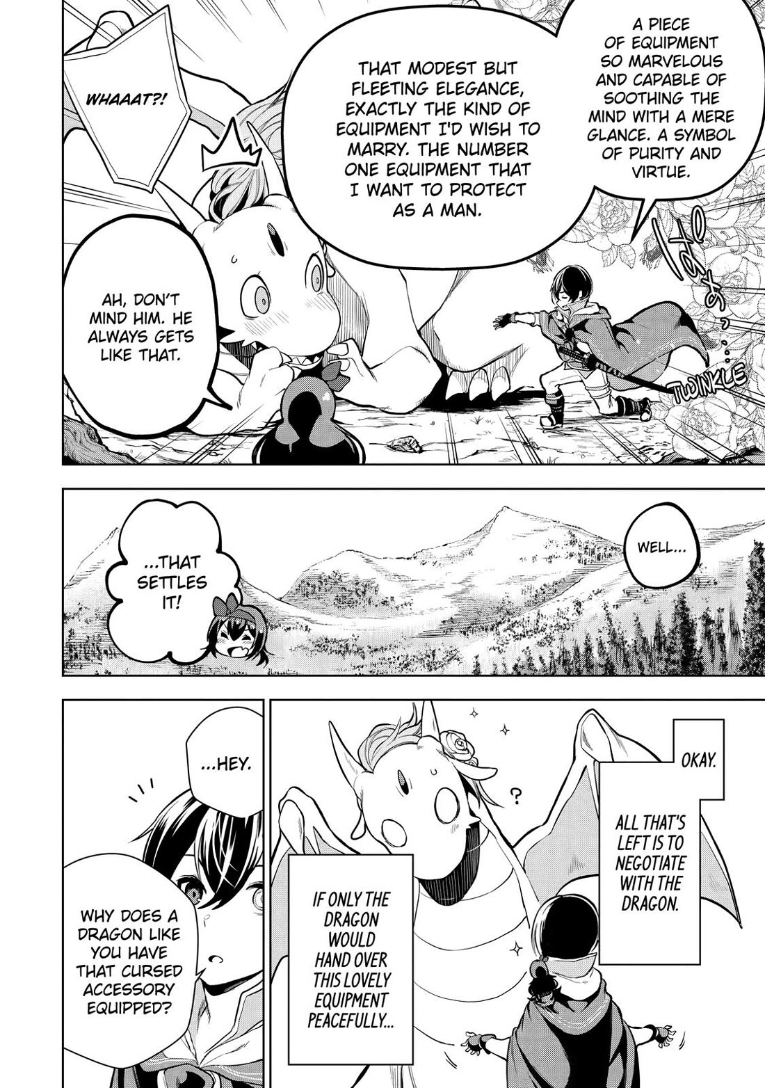 The Strongest Swordsman Has Zero Equipment Slots, but He Can Equip up to 9999 Items if It’s (Cute) Cursed Equipment Chapter 4 page 28 - Chapter 4