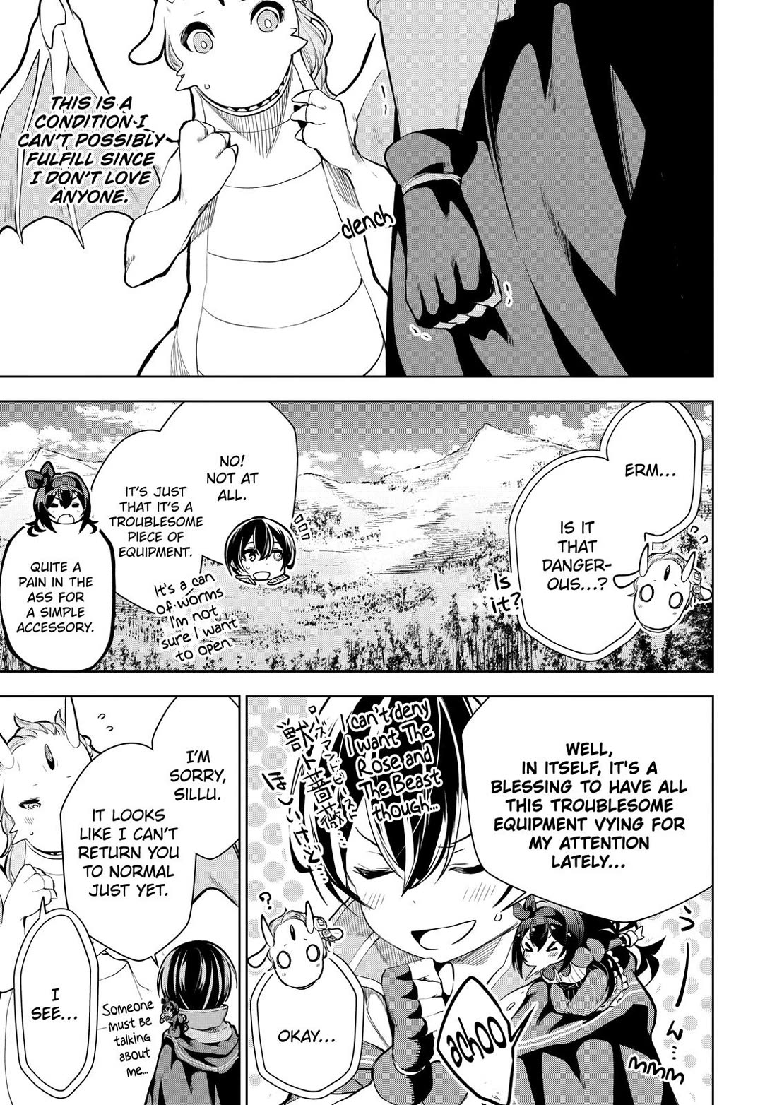 The Strongest Swordsman Has Zero Equipment Slots, but He Can Equip up to 9999 Items if It’s (Cute) Cursed Equipment Chapter 5 page 15 - Chapter 5