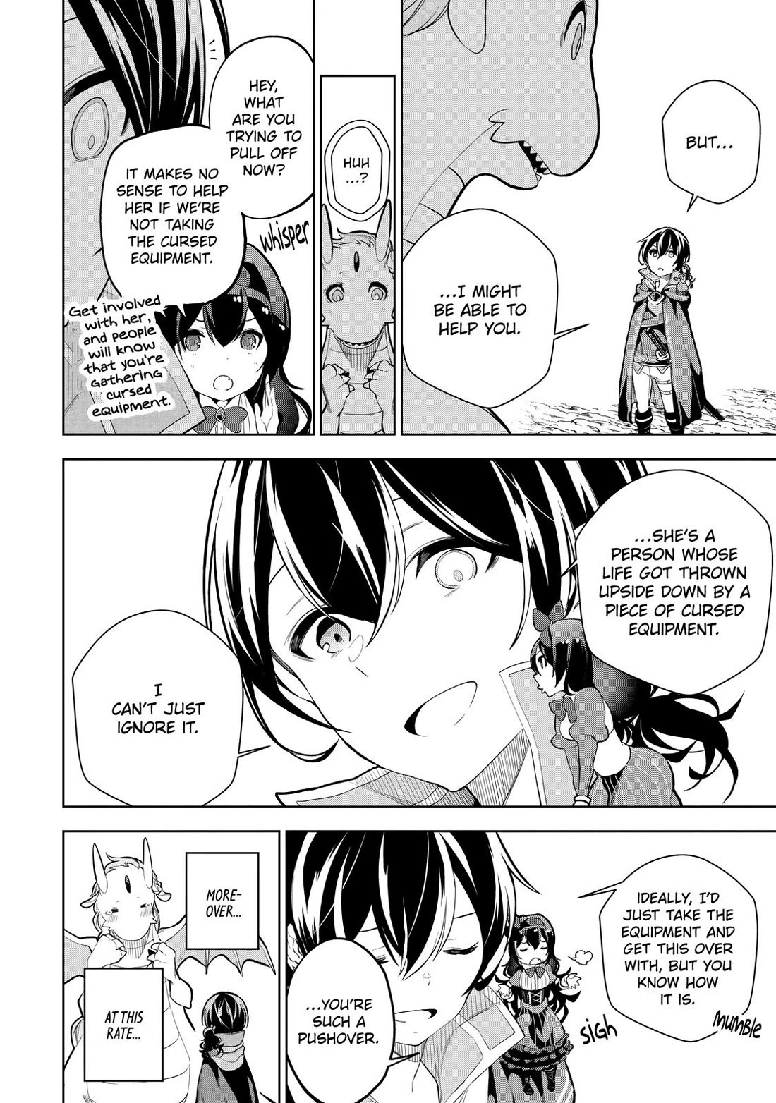 The Strongest Swordsman Has Zero Equipment Slots, but He Can Equip up to 9999 Items if It’s (Cute) Cursed Equipment Chapter 5 page 16 - Chapter 5