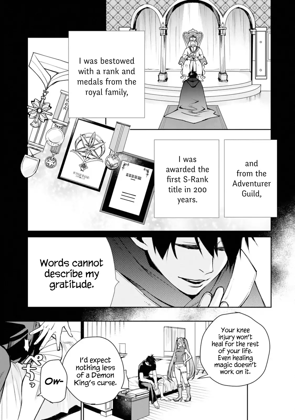 The Strongest Wizard Becomes a Countryside Guardsman After Taking an Arrow to the Knee Chapter 1.1 page 8 - Chapter 1.1 - 1.3: I was the Strongest Sorcerer. And Then I Retired (1)