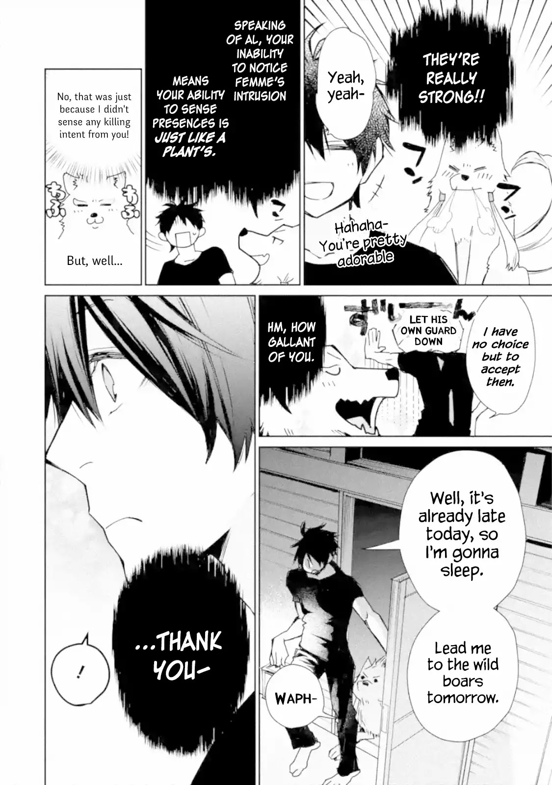 The Strongest Wizard Becomes a Countryside Guardsman After Taking an Arrow to the Knee Chapter 3.1 page 10 - Chapter 3.1 - 3.3: I was the Strongest Sorcerer. And Then I Sent an Enoemous Magical Boar Flying (1)