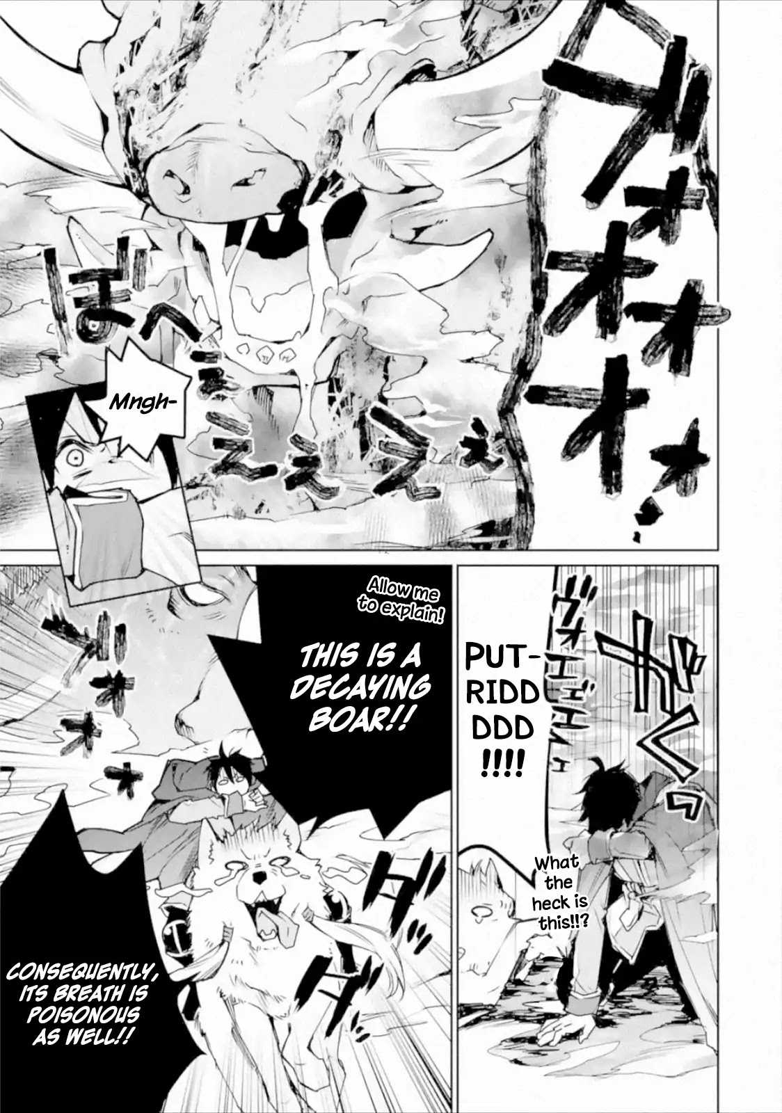 The Strongest Wizard Becomes a Countryside Guardsman After Taking an Arrow to the Knee Chapter 3.1 page 24 - Chapter 3.1 - 3.3: I was the Strongest Sorcerer. And Then I Sent an Enoemous Magical Boar Flying (1)