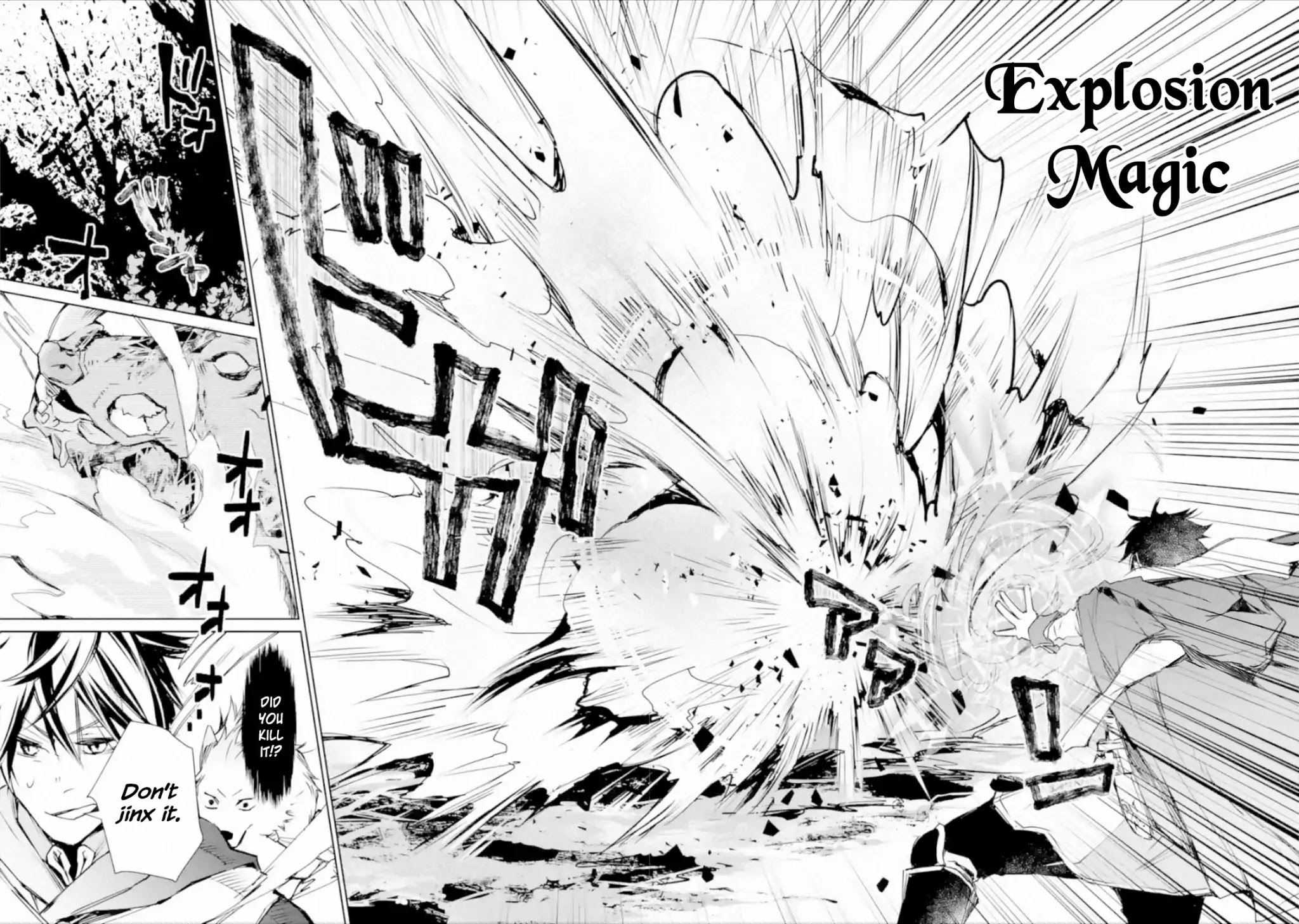 The Strongest Wizard Becomes a Countryside Guardsman After Taking an Arrow to the Knee Chapter 3.1 page 27 - Chapter 3.1 - 3.3: I was the Strongest Sorcerer. And Then I Sent an Enoemous Magical Boar Flying (1)