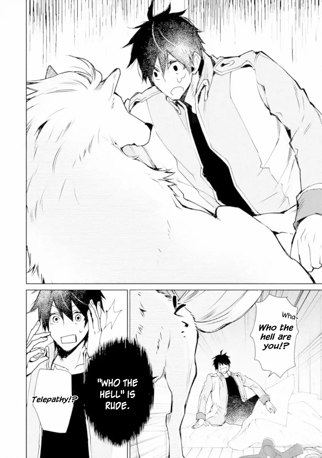 The Strongest Wizard Becomes a Countryside Guardsman After Taking an Arrow to the Knee Chapter 3.1 page 4 - Chapter 3.1 - 3.3: I was the Strongest Sorcerer. And Then I Sent an Enoemous Magical Boar Flying (1)