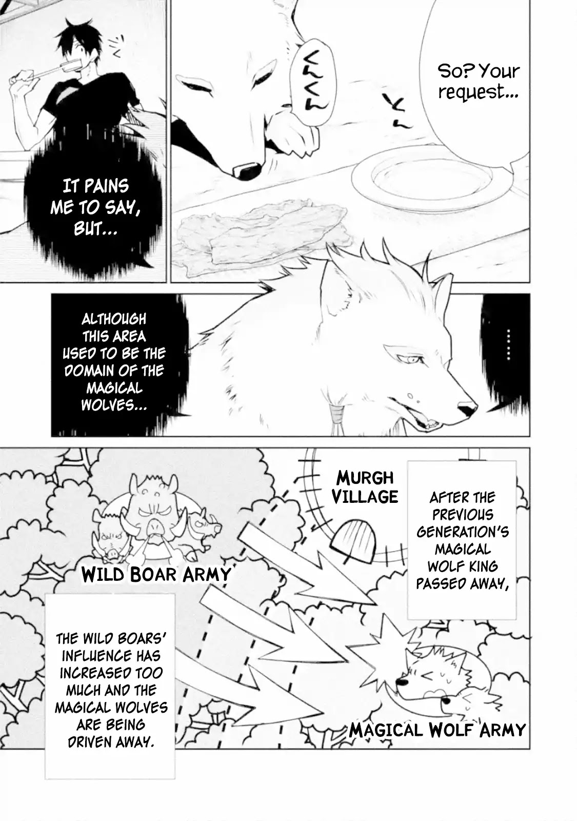 The Strongest Wizard Becomes a Countryside Guardsman After Taking an Arrow to the Knee Chapter 3.1 page 7 - Chapter 3.1 - 3.3: I was the Strongest Sorcerer. And Then I Sent an Enoemous Magical Boar Flying (1)