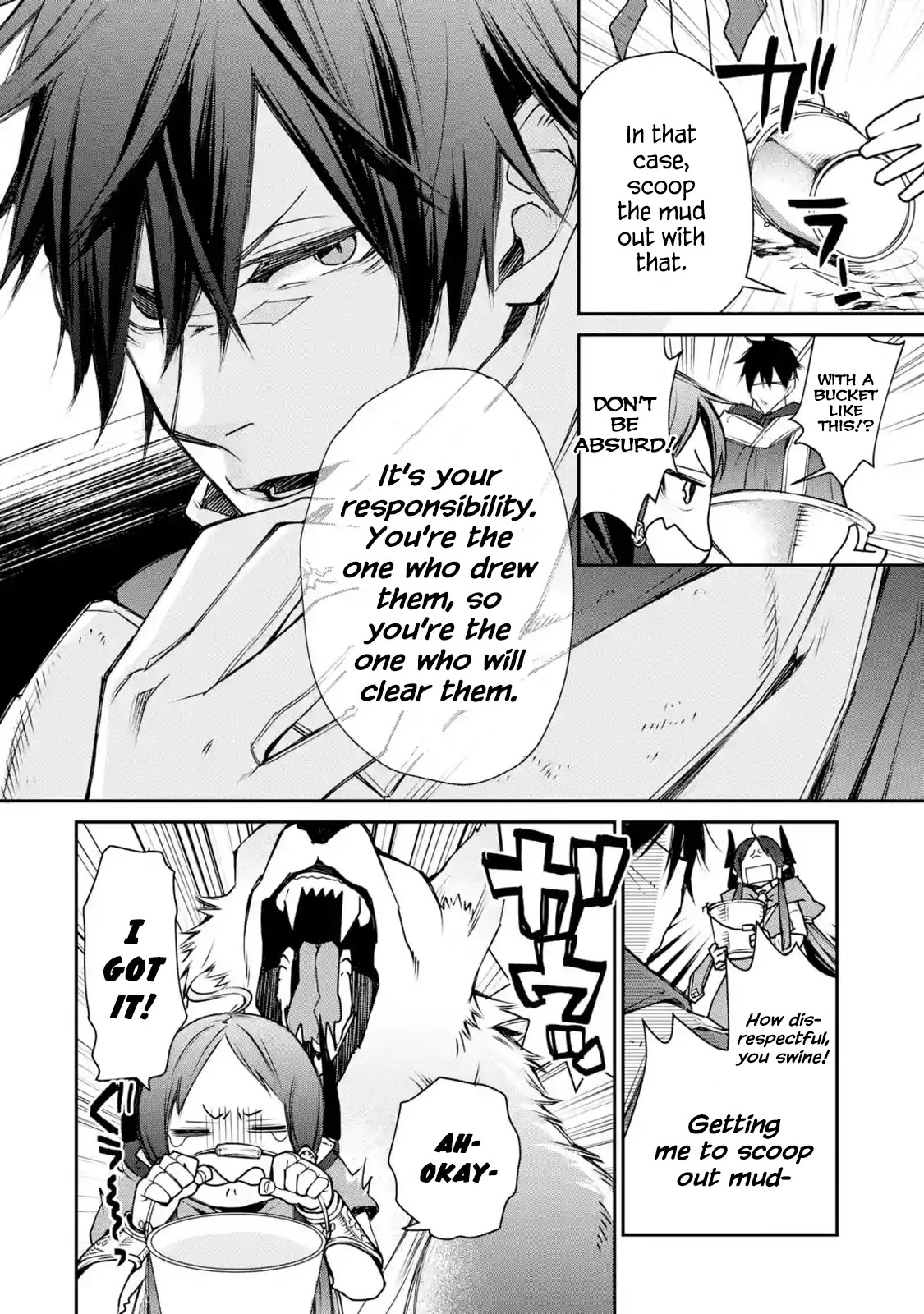 The Strongest Wizard Becomes a Countryside Guardsman After Taking an Arrow to the Knee Chapter 4.1 page 35 - Chapter 4.1 - 4.3: I was the Strongest Sorcerer. And Then I Caught Someone Who Claimed to be One of the Four Heavenly Kings of the Demon King Army (1)