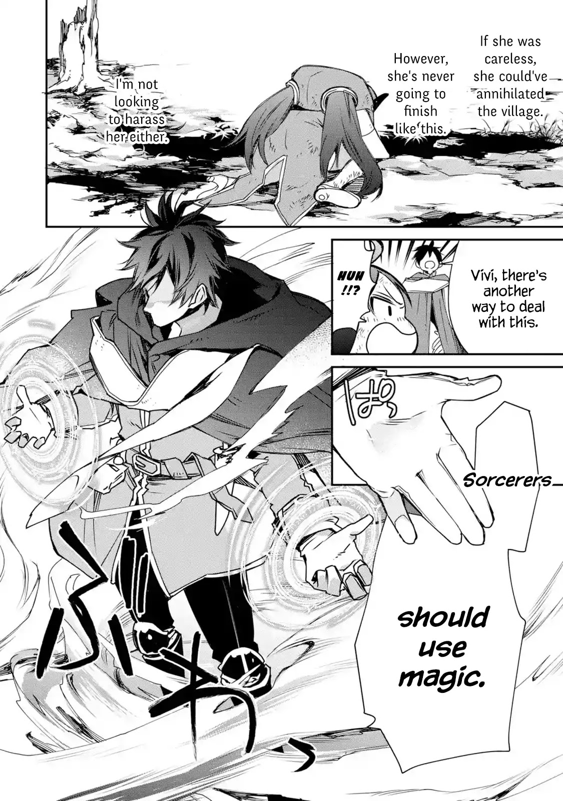 The Strongest Wizard Becomes a Countryside Guardsman After Taking an Arrow to the Knee Chapter 4.1 page 37 - Chapter 4.1 - 4.3: I was the Strongest Sorcerer. And Then I Caught Someone Who Claimed to be One of the Four Heavenly Kings of the Demon King Army (1)