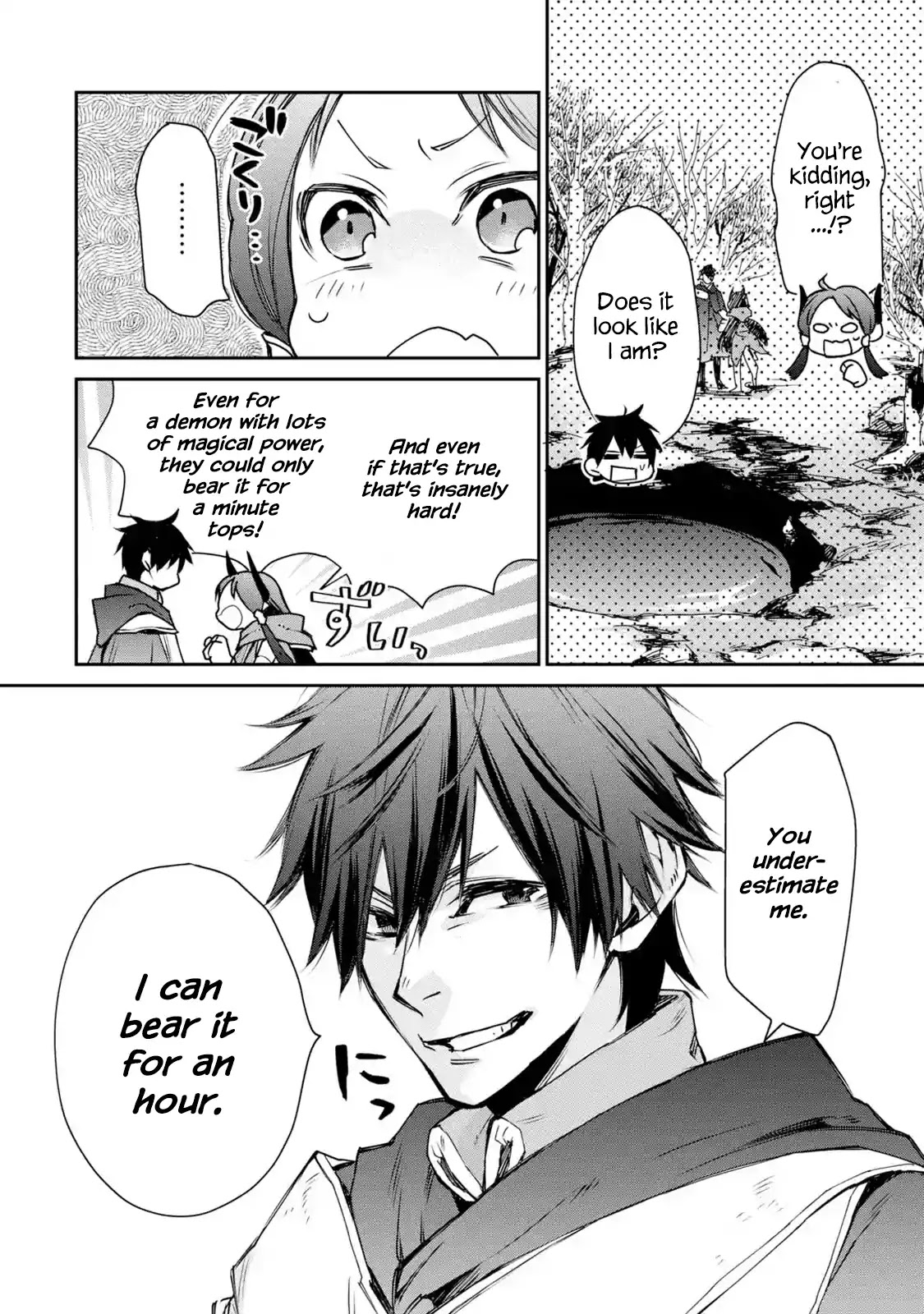 The Strongest Wizard Becomes a Countryside Guardsman After Taking an Arrow to the Knee Chapter 4.1 page 42 - Chapter 4.1 - 4.3: I was the Strongest Sorcerer. And Then I Caught Someone Who Claimed to be One of the Four Heavenly Kings of the Demon King Army (1)