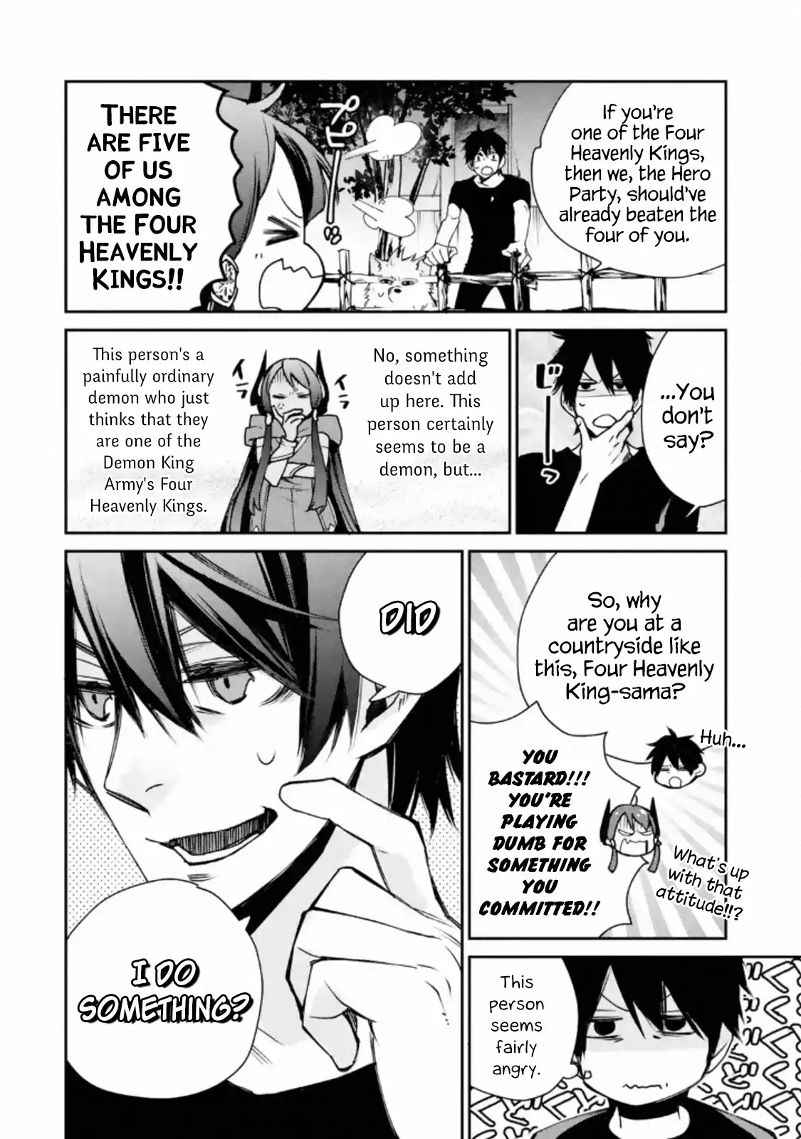 The Strongest Wizard Becomes a Countryside Guardsman After Taking an Arrow to the Knee Chapter 4.1 page 7 - Chapter 4.1 - 4.3: I was the Strongest Sorcerer. And Then I Caught Someone Who Claimed to be One of the Four Heavenly Kings of the Demon King Army (1)