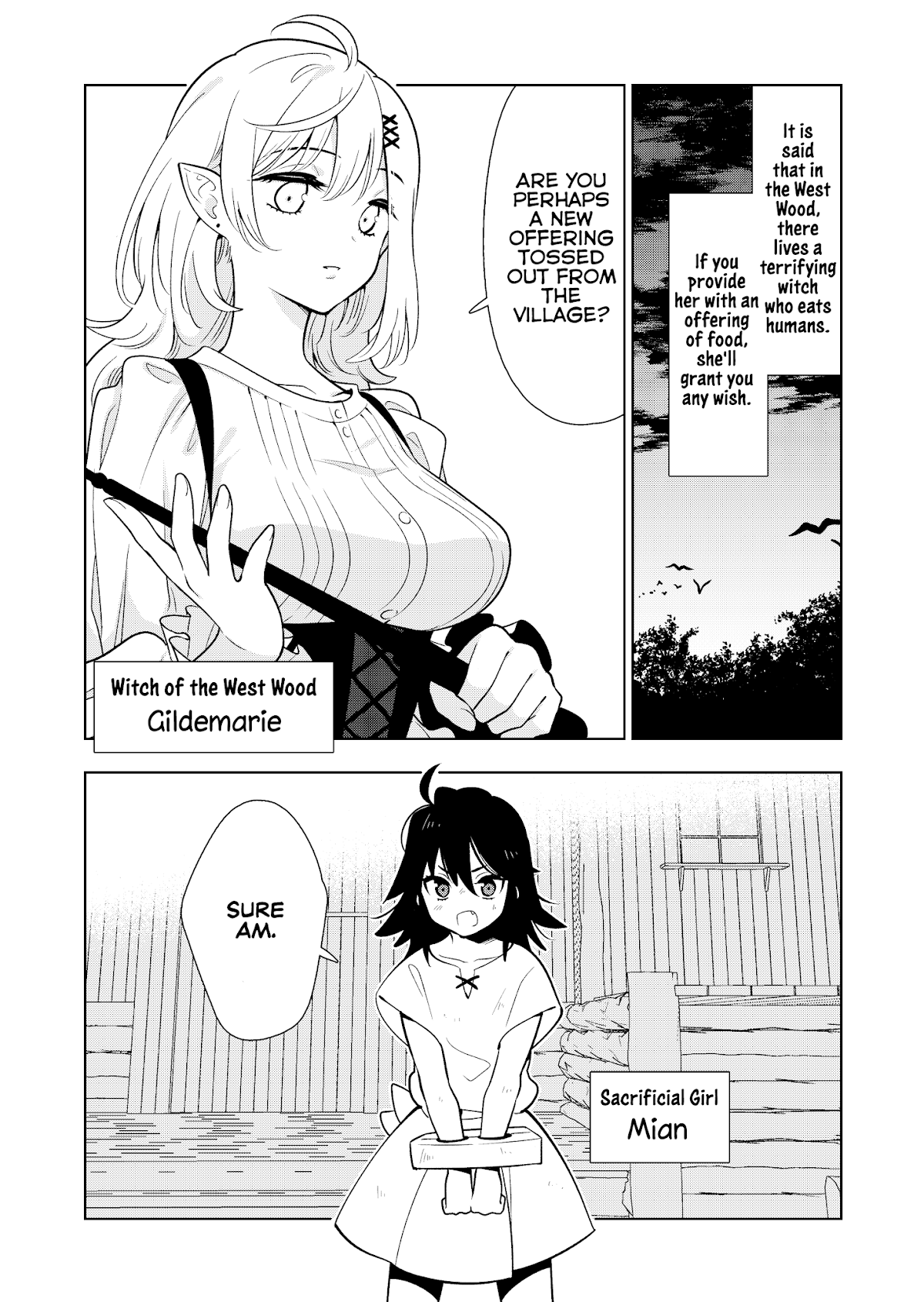 The Struggle-Free Life of the Witch's Sacrifice Chapter 1 page 1 - Chapter 1