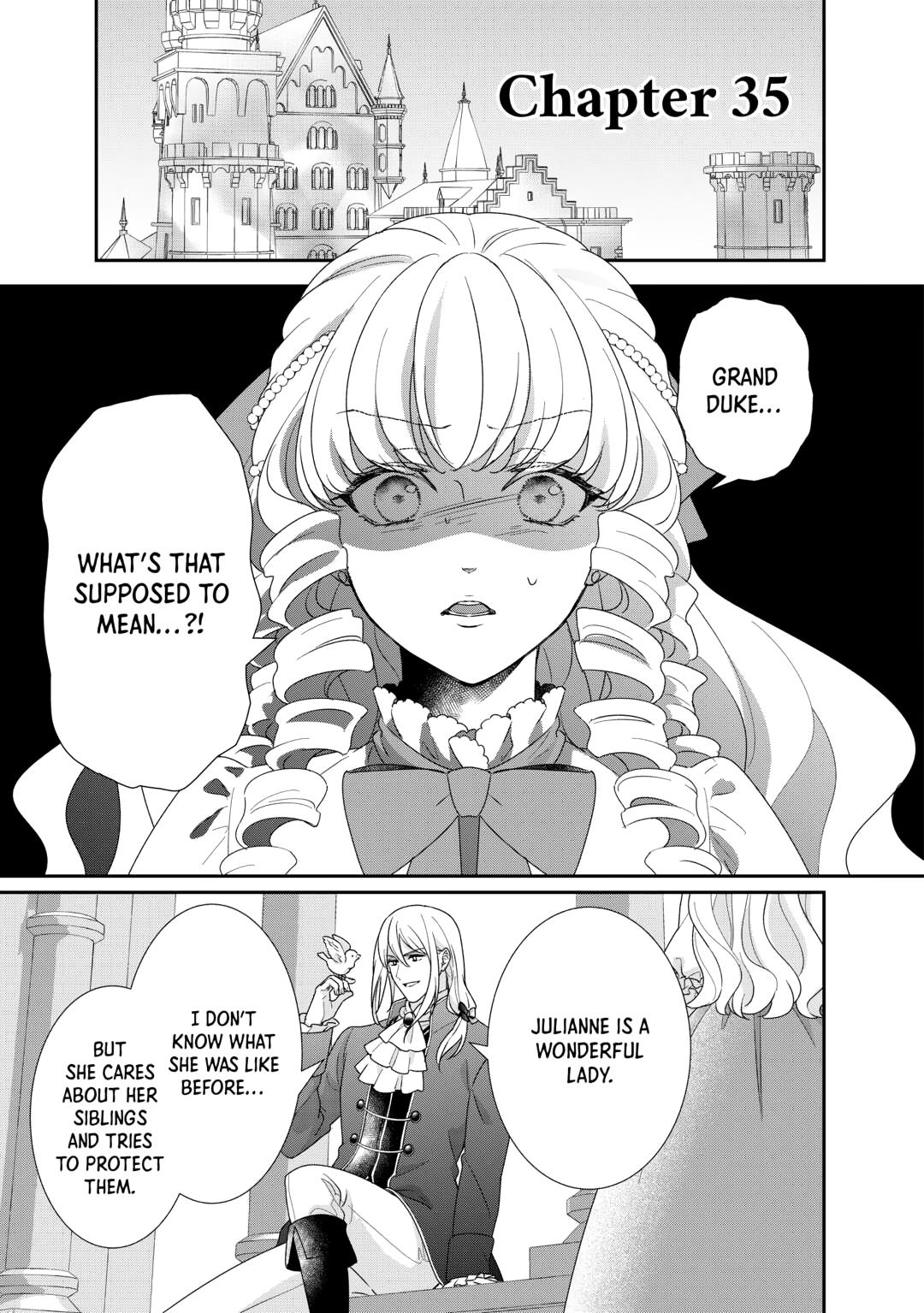 The Struggle of Being Reincarnated as the Marquess's Daughter: I'll Deal with What’s Coming to Me! Chapter 35 page 1 - Chapter 35