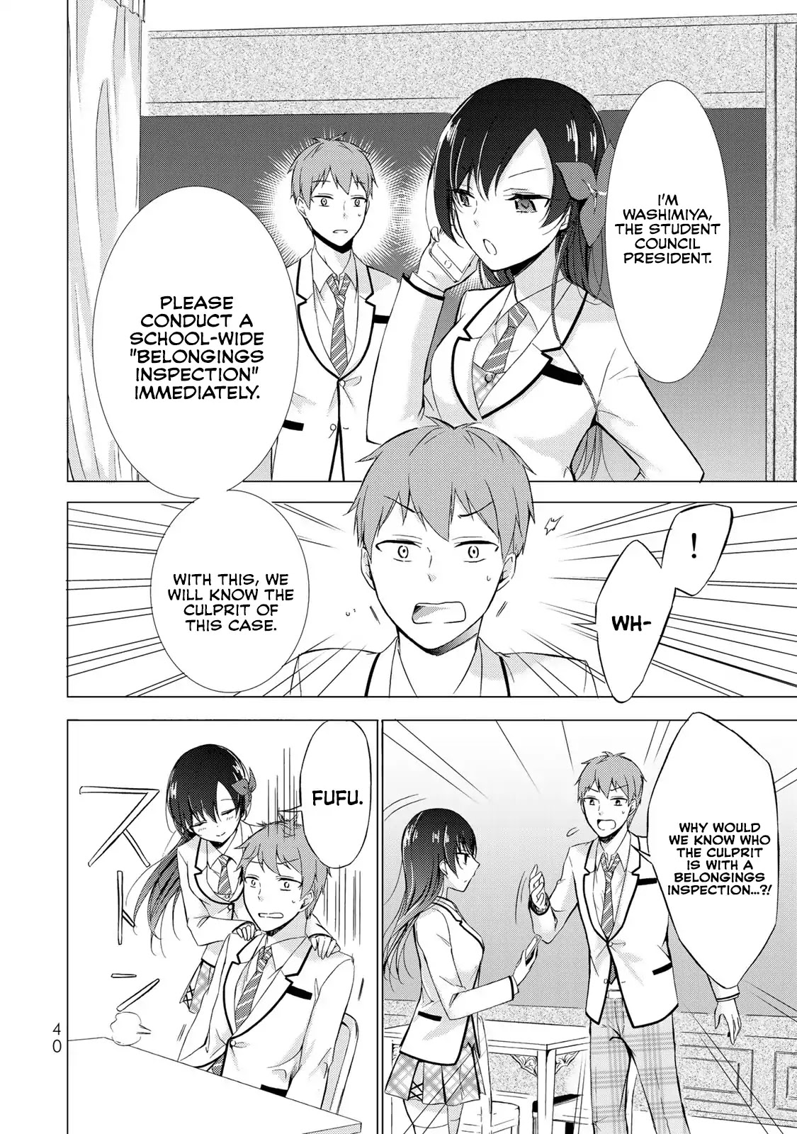 The Student Council President Solves Everything on the Bed Chapter 1 page 38 - Chapter 1: The secret of the student council president
