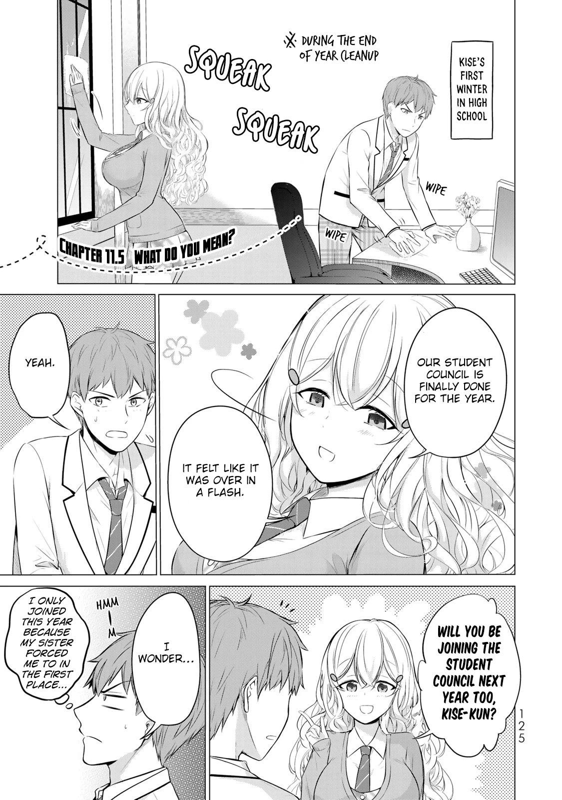 The Student Council President Solves Everything on the Bed Chapter 11.5 page 2 - Chapter 11.5: What do you mean?