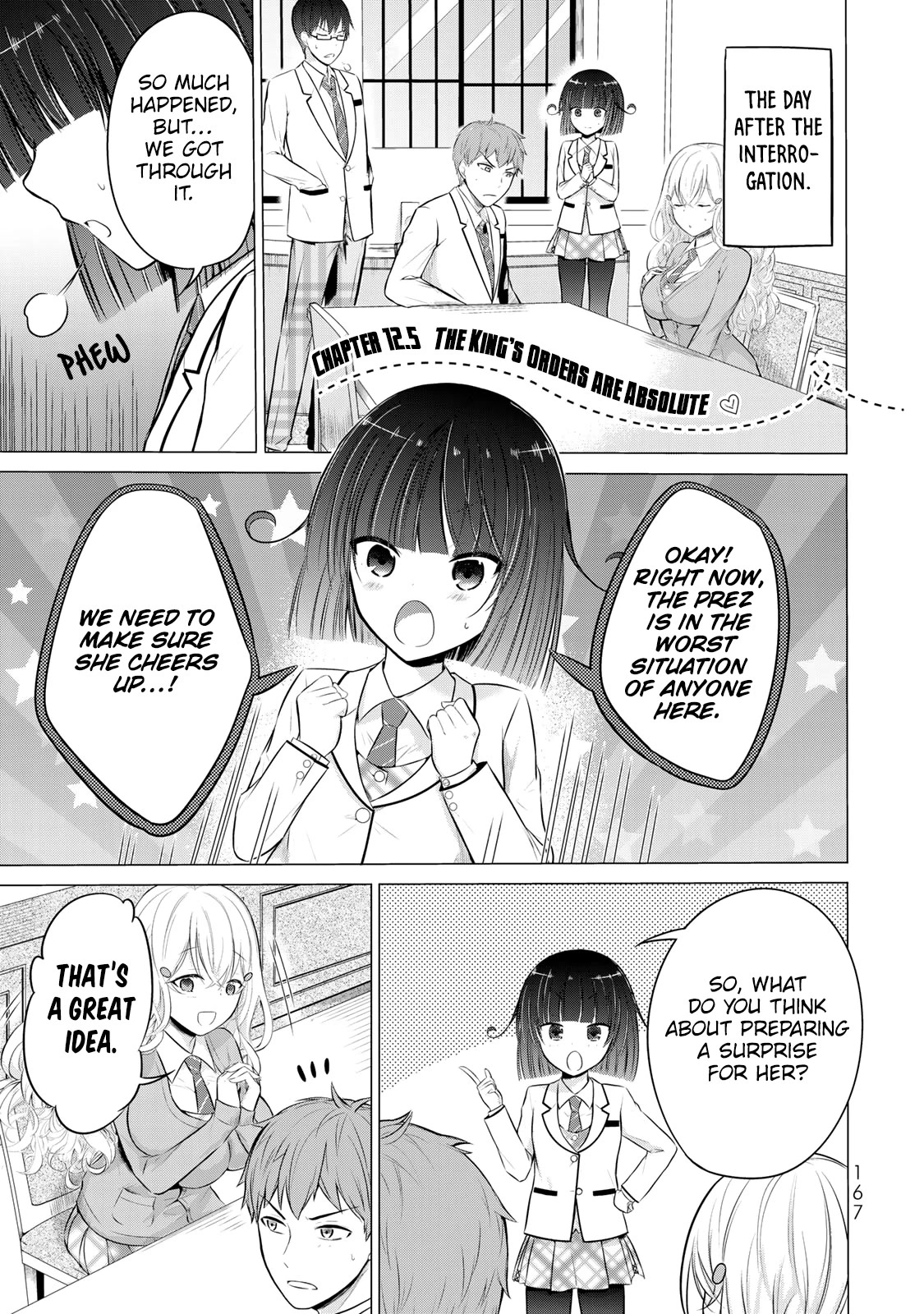 The Student Council President Solves Everything on the Bed Chapter 12.5 page 2 - Chapter 12.5: The King’s Orders are Absolute ♡