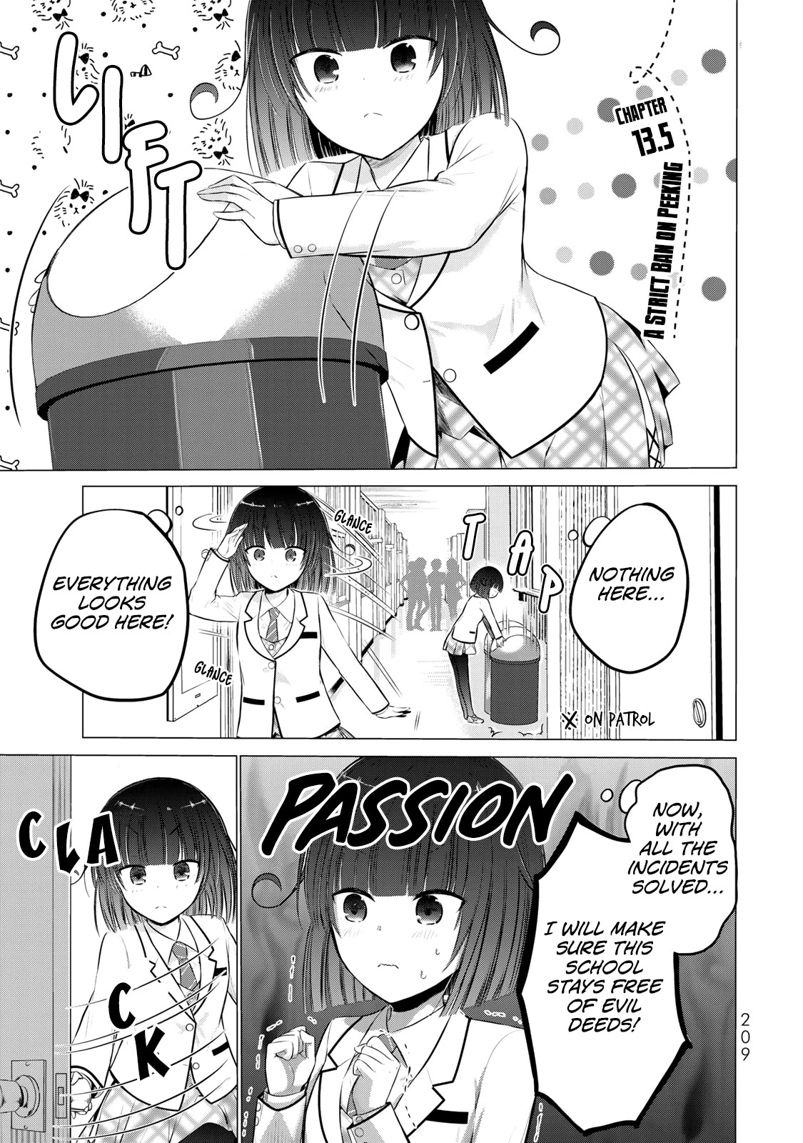 The Student Council President Solves Everything on the Bed Chapter 13.5 page 2 - Chapter 13.5: A strict ban on Peeking