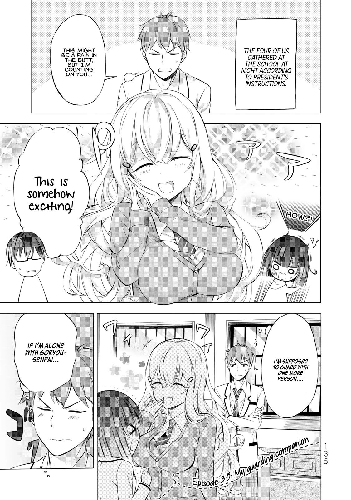 The Student Council President Solves Everything on the Bed Chapter 3.5 page 2 - Chapter 3.5: My guarding companion