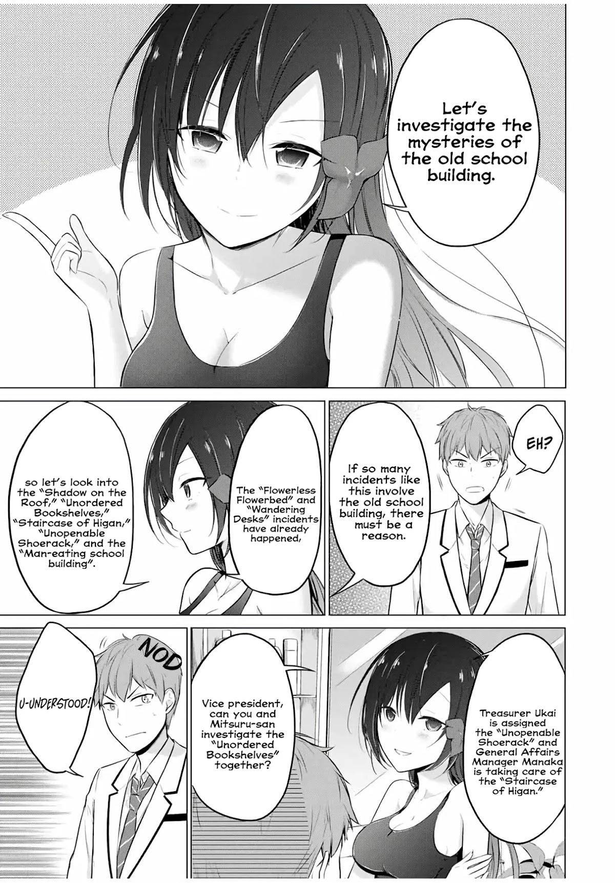 The Student Council President Solves Everything on the Bed Chapter 7.1 page 2 - Chapter 7.1: Unordered Bookshelves ①