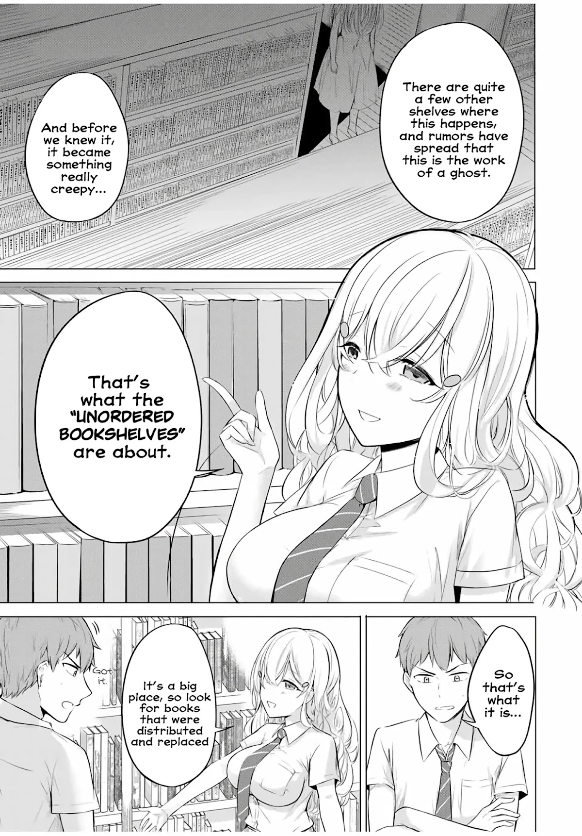 The Student Council President Solves Everything on the Bed Chapter 7.1 page 6 - Chapter 7.1: Unordered Bookshelves ①