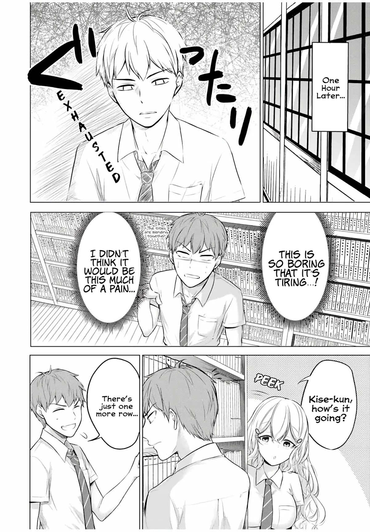 The Student Council President Solves Everything on the Bed Chapter 7.1 page 7 - Chapter 7.1: Unordered Bookshelves ①