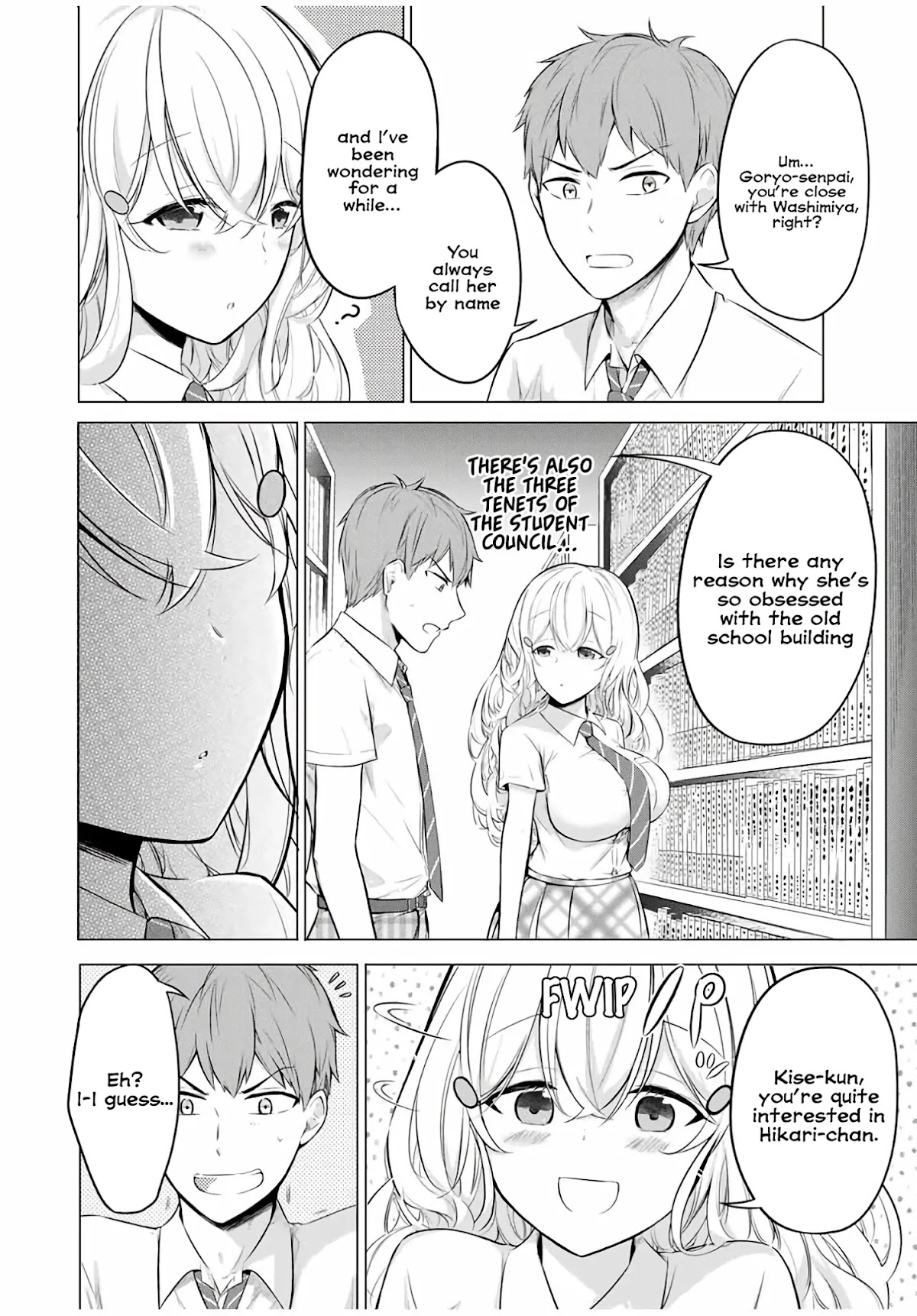 The Student Council President Solves Everything on the Bed Chapter 7.1 page 9 - Chapter 7.1: Unordered Bookshelves ①