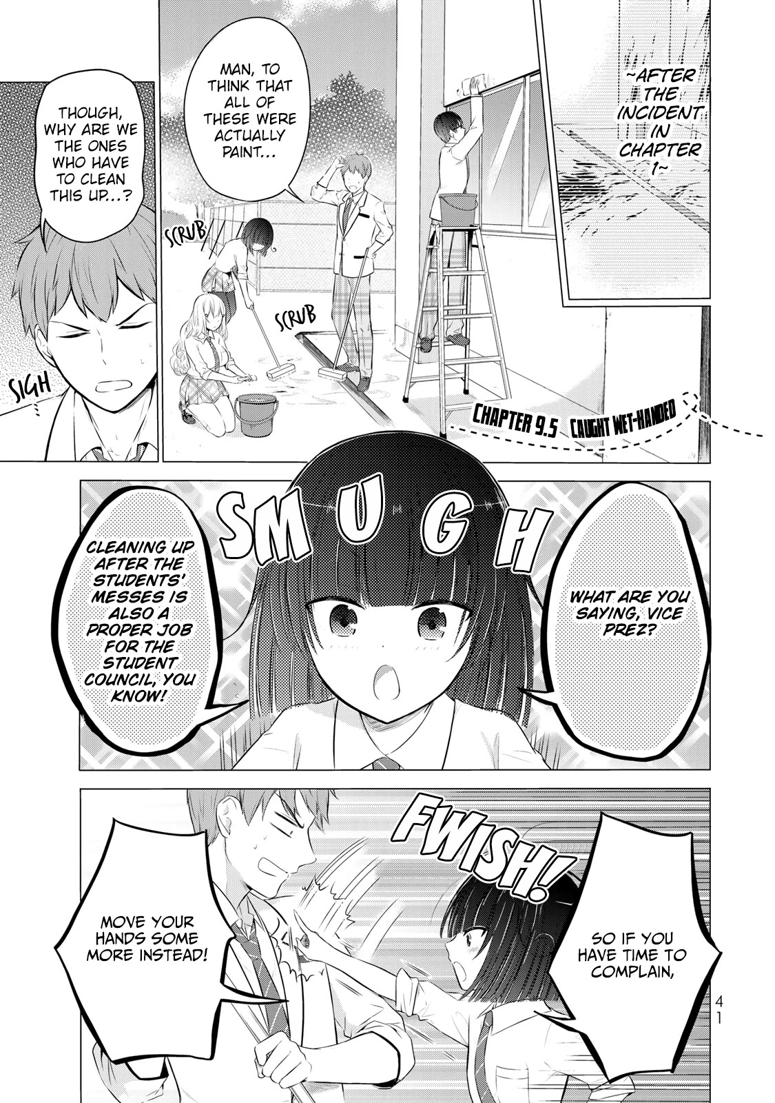 The Student Council President Solves Everything on the Bed Chapter 9.5 page 2 - Chapter 9.5: Caught Wet-Handed