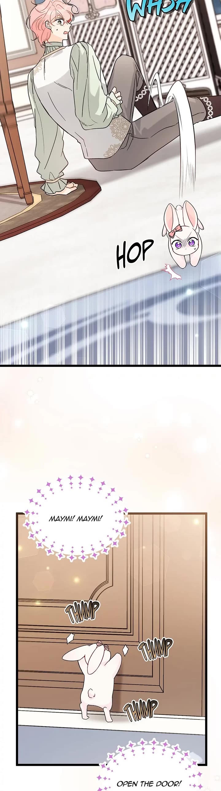The Symbiotic Relationship Between a Rabbit and a Black Panther Chapter 101 page 10 - Chapter 101: Why can't you speak rabbit?! GAH!
