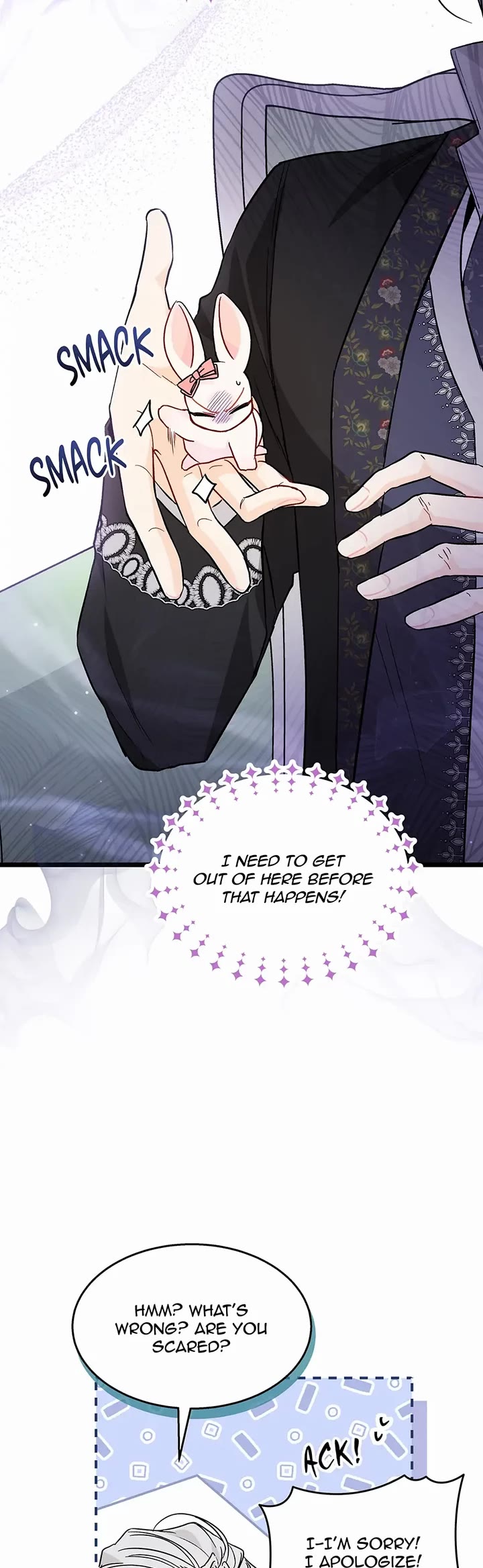 The Symbiotic Relationship Between a Rabbit and a Black Panther Chapter 101 page 4 - Chapter 101: Why can't you speak rabbit?! GAH!