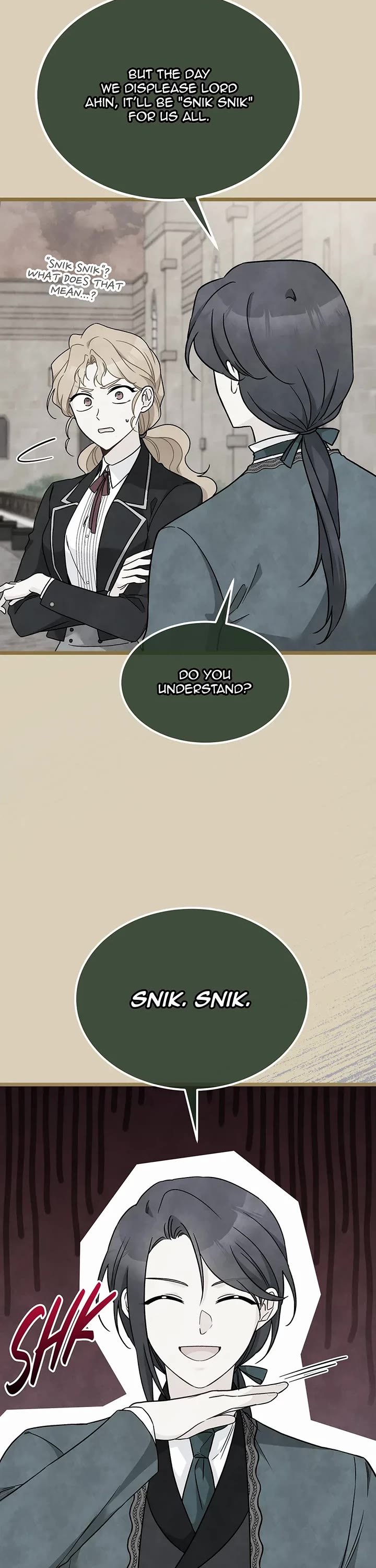 The Symbiotic Relationship Between a Rabbit and a Black Panther Chapter 163 page 12 - Chapter 163: Special Episode 13: *snik snik* the head falls down