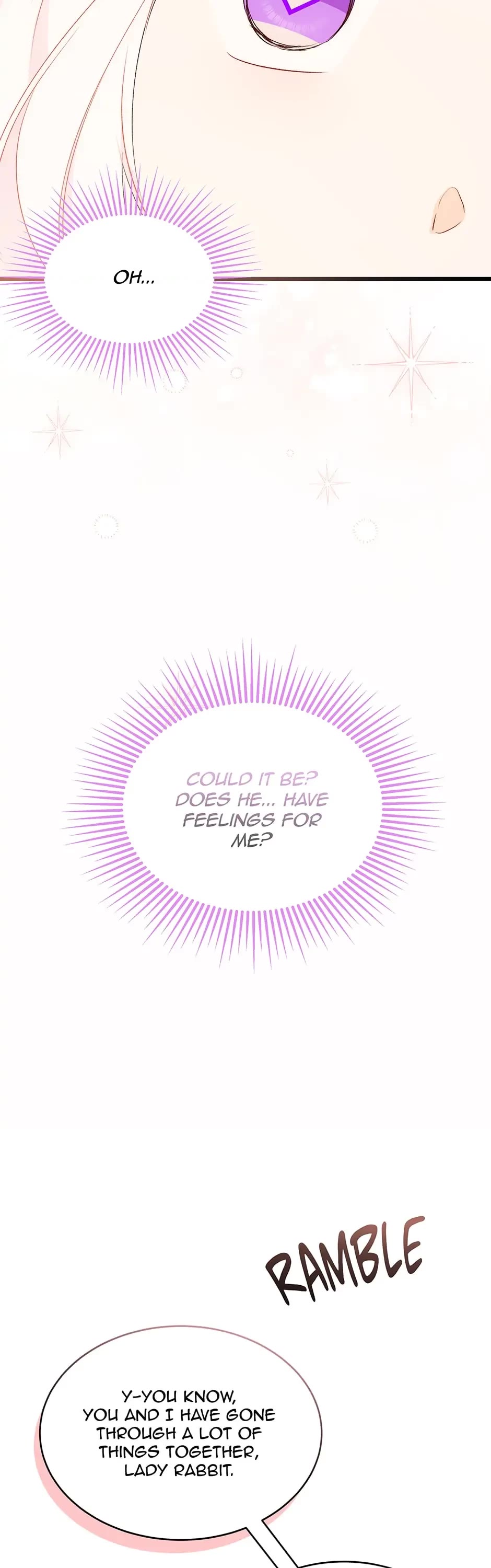 The Symbiotic Relationship Between a Rabbit and a Black Panther Chapter 77 page 53 - Chapter 77: Lune... Your Pink is Showing T_T