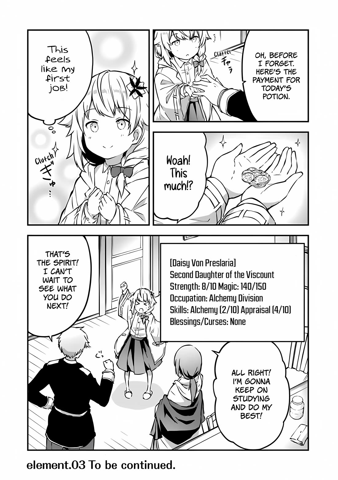 The Tale of a Little Alchemist Blessed by the Spirits Chapter 2 page 34 - Chapter 2: Let's brew a potion!