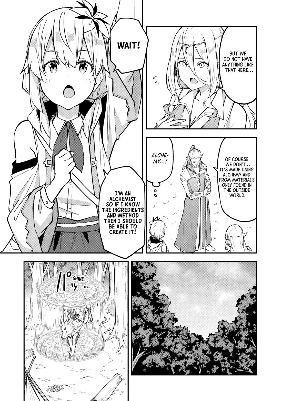 The Tale of a Little Alchemist Blessed by the Spirits Chapter 35 page 21 - Chapter 35: The Elven Village And The World Tree (Part 1)
