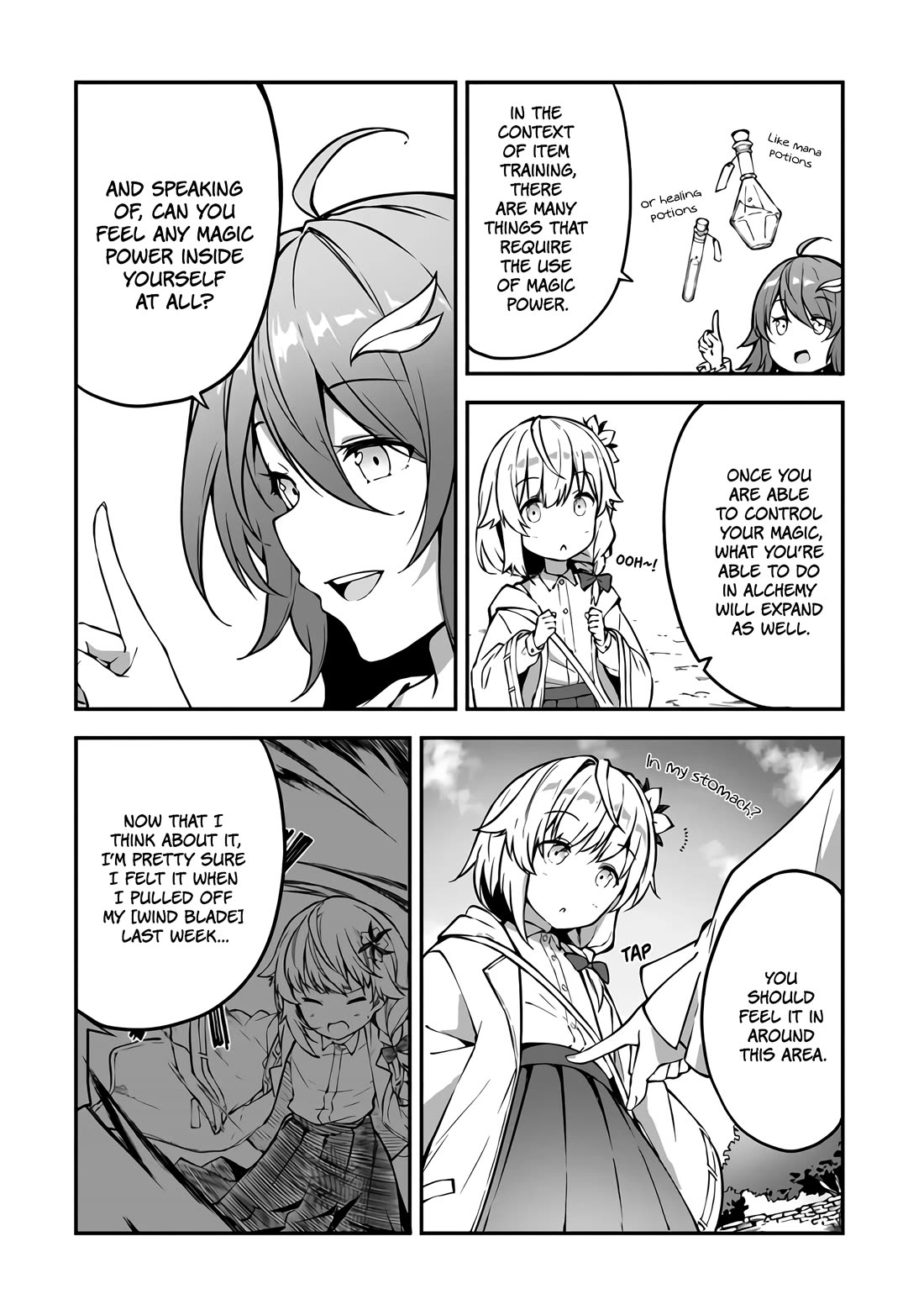 The Tale of a Little Alchemist Blessed by the Spirits Chapter 4 page 7 - Chapter 4: Practicing Magic for the First Time.