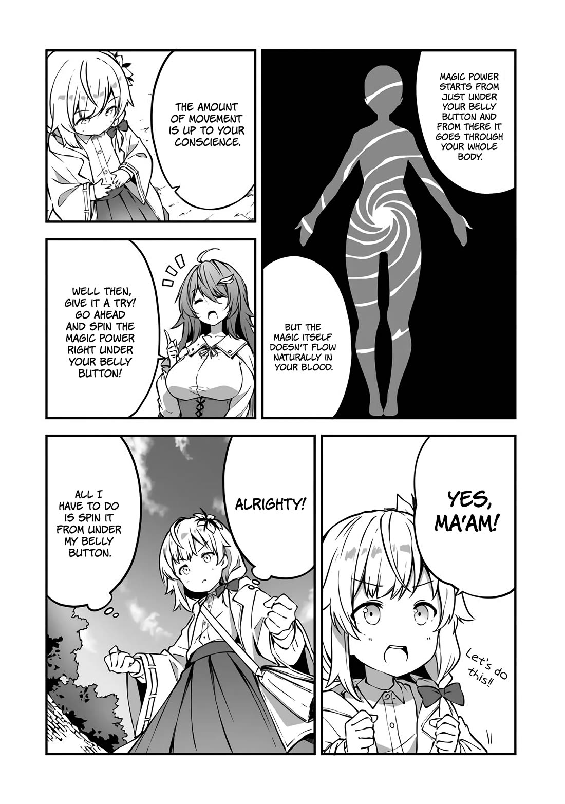 The Tale of a Little Alchemist Blessed by the Spirits Chapter 4 page 8 - Chapter 4: Practicing Magic for the First Time.
