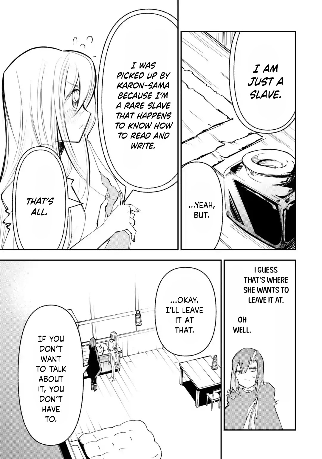 The Tale of the Teapot Hero's Revenge Chapter 6 page 9 - Chapter 6: The Self-Proclaimed Slave Girl
