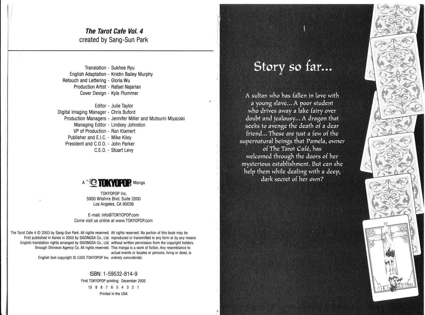 The Tarot Cafe Chapter 4.0 page 2 - Vol.04 Chapter 0