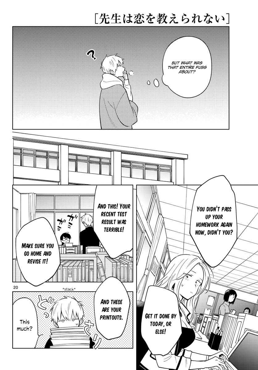 The Teacher Can Not Tell Me Love Chapter 10 page 20 - Chapter 10