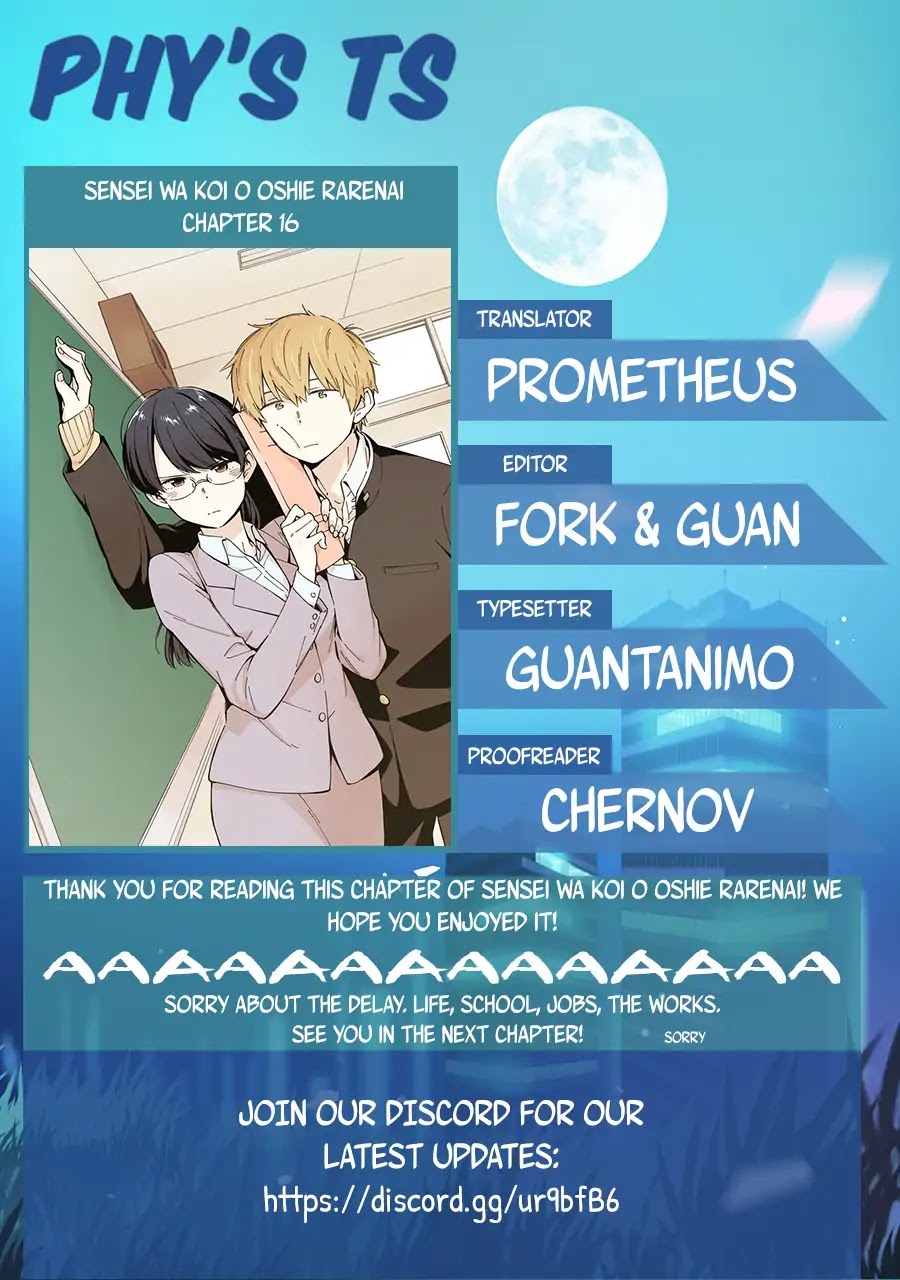 The Teacher Can Not Tell Me Love Chapter 16 page 19 - Chapter 16