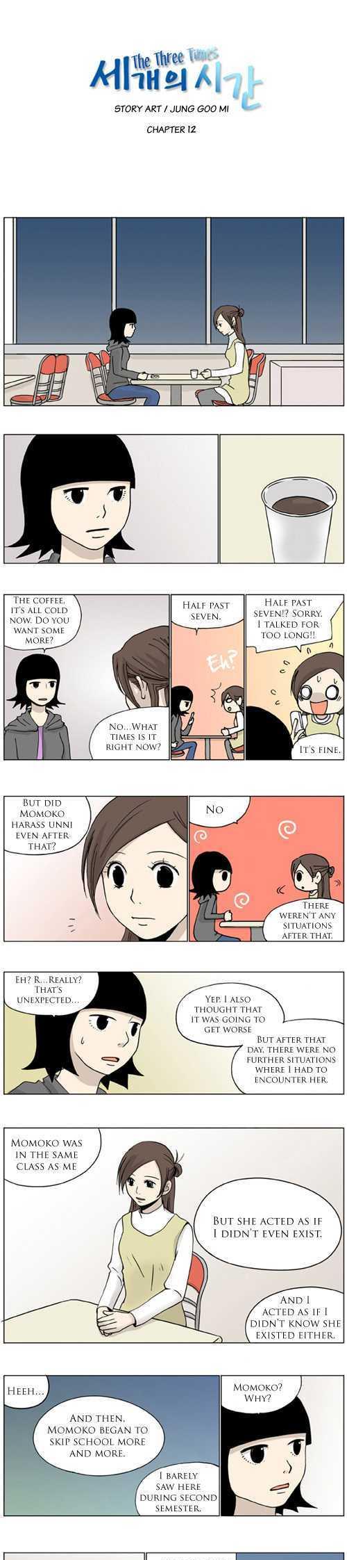 The Three Times Chapter 12 page 1 - Chapter 12