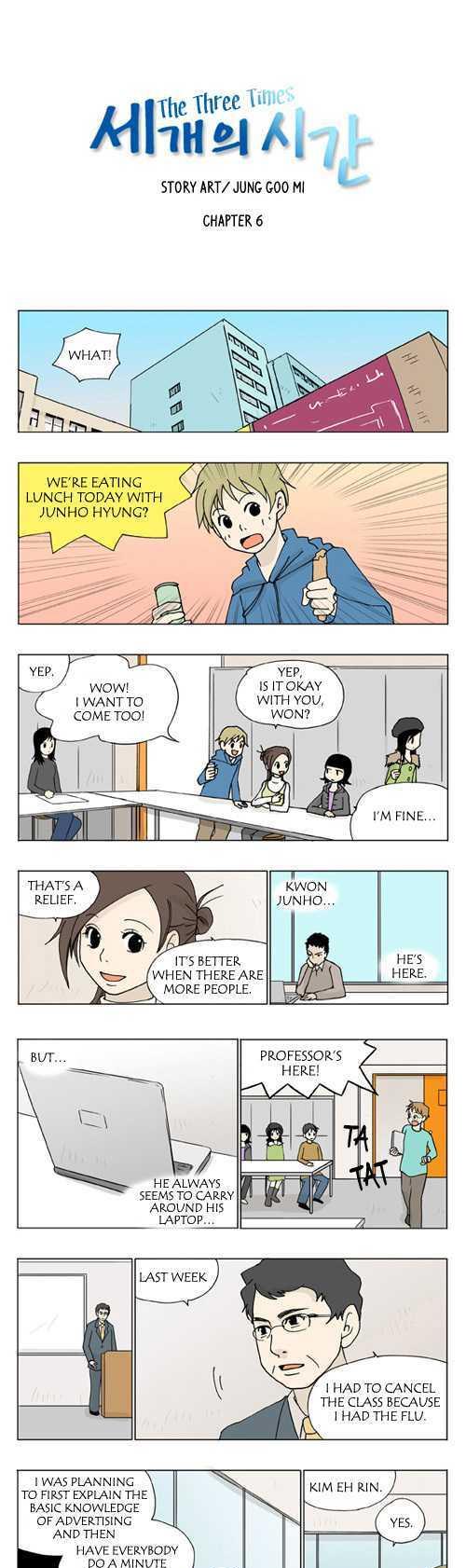 The Three Times Chapter 6 page 1 - Chapter 6