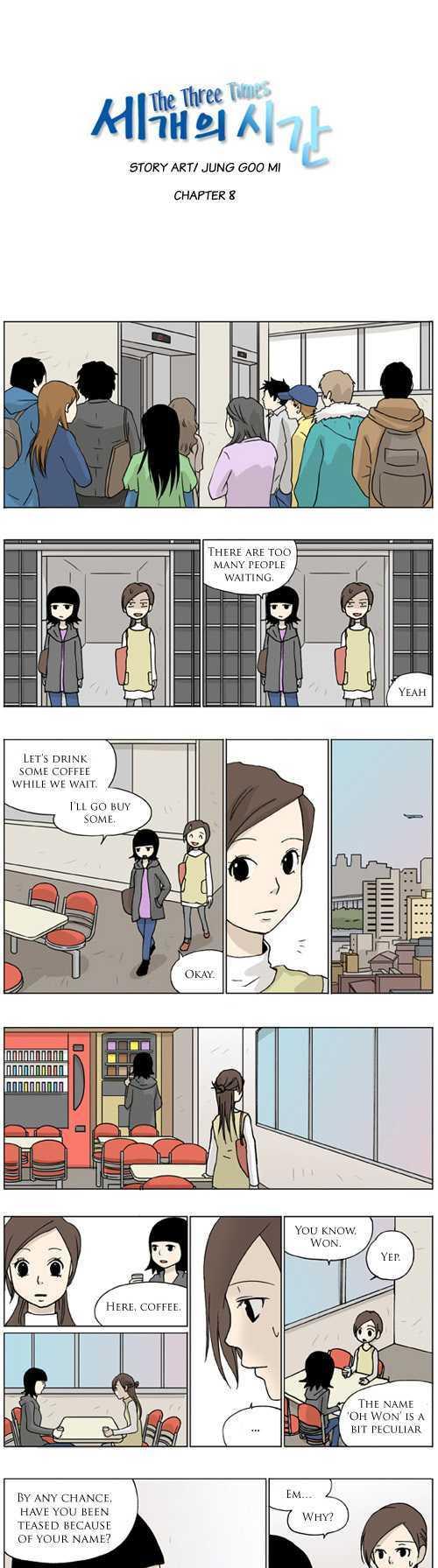 The Three Times Chapter 8 page 1 - Chapter 8