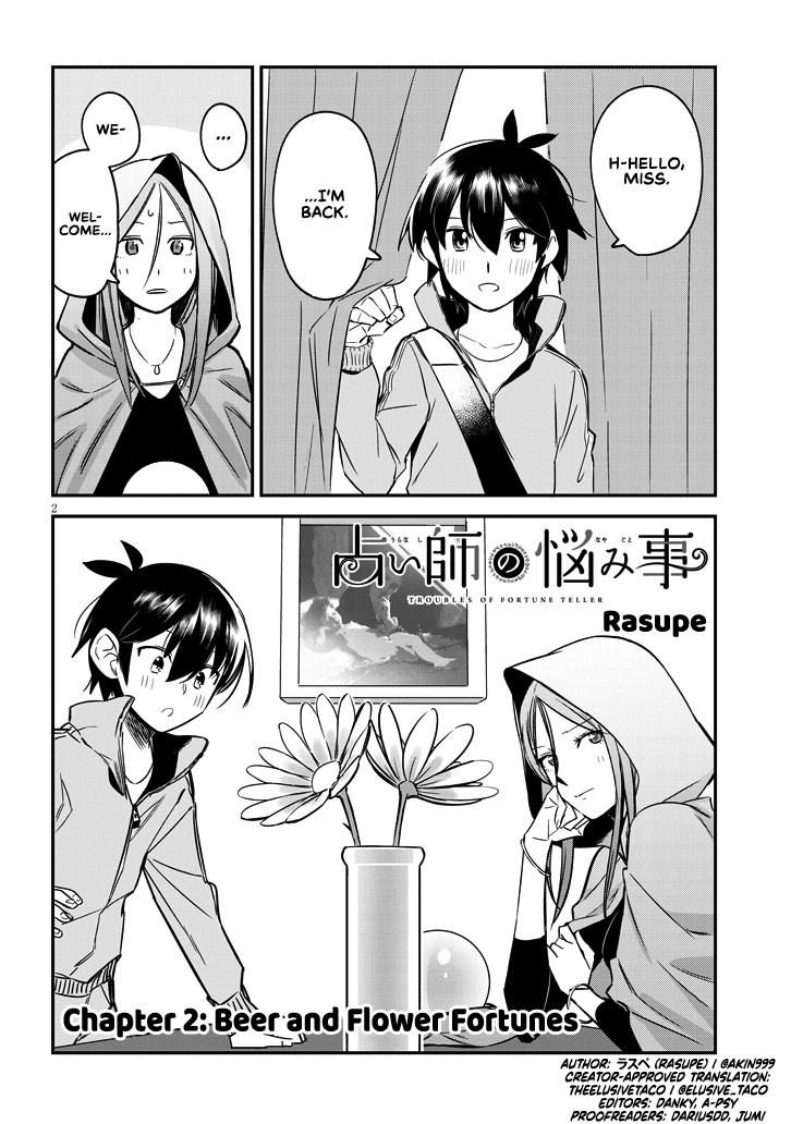 The Troubles Of A Fortune Teller Chapter 2 page 2 - Chapter 2: Beer and Flower Fortunes