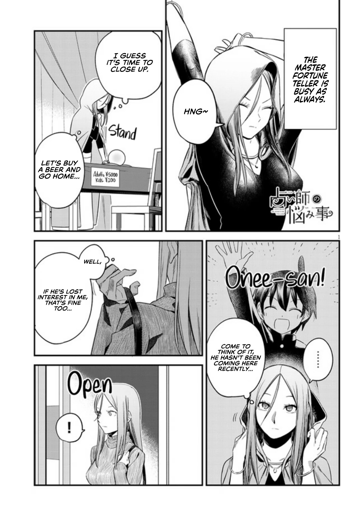 The Troubles Of A Fortune Teller Chapter 5 page 1 - Chapter 5: Lack of money and a promise